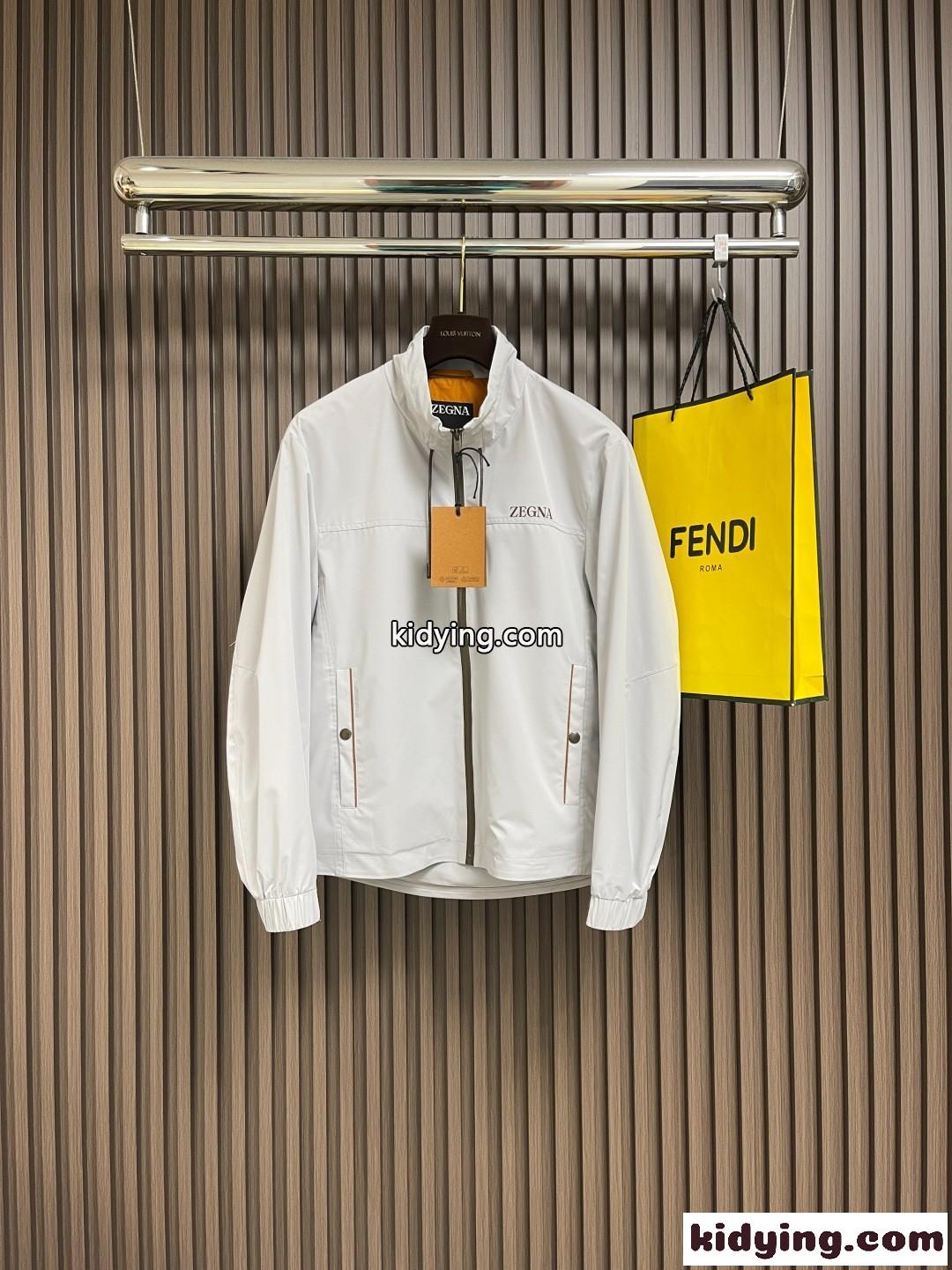 カジュアル スタンドカラーブルゾン エルメネジルド・ゼニア ジャケット コピー-2