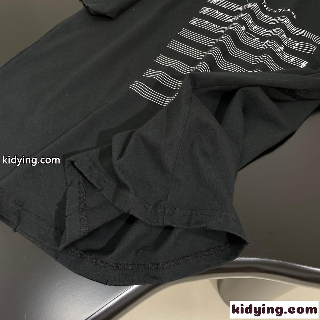 Balenciaga Music| Angelo Badalamenti Series Tシャツ バレンシアガ Tシャツ コピー ブラック-2