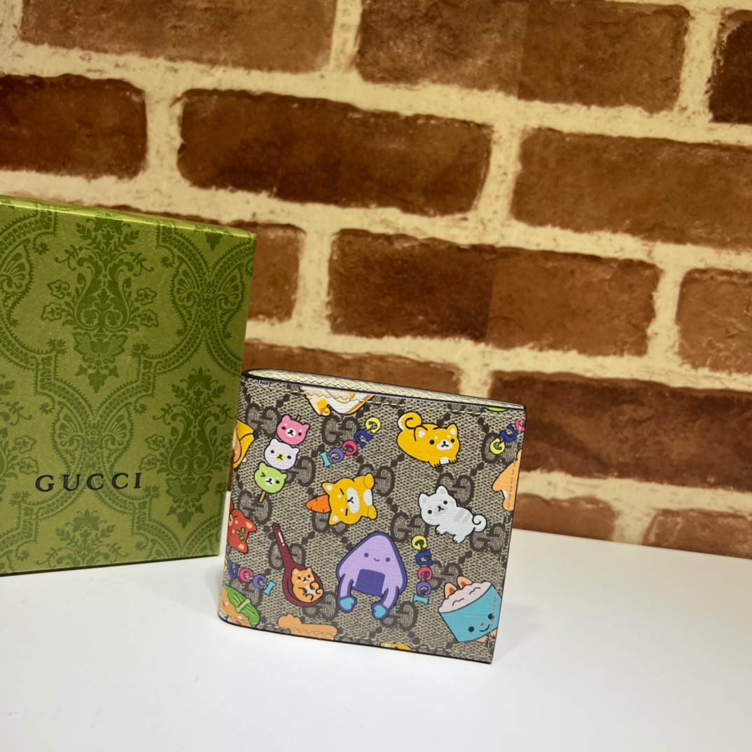 グッチ 財布 偽物 736756 GUCCI アニマル プリント カードケース ウォレット-3