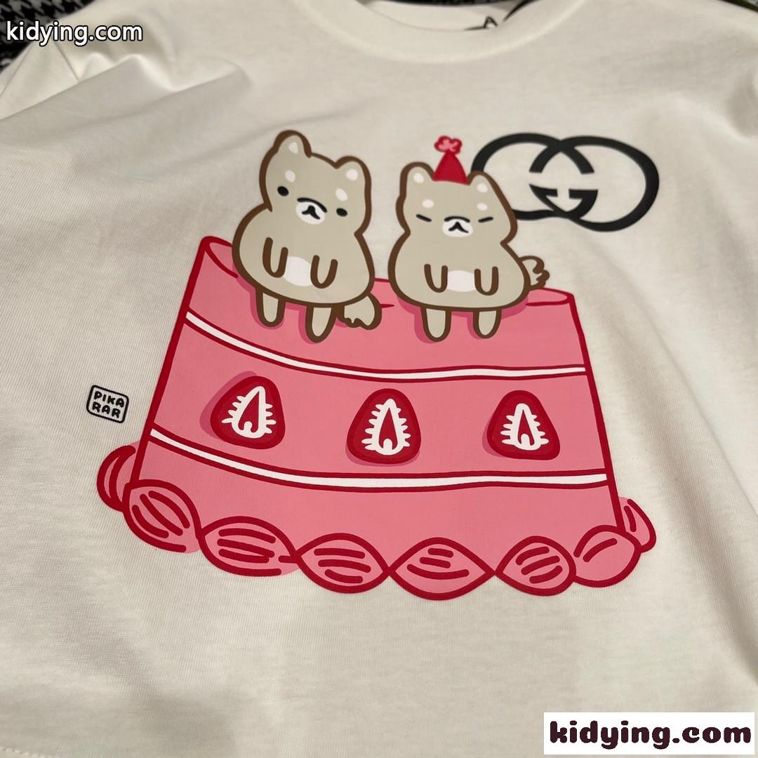Sorority Gucci Fraternity プリント コットン T シャツ グッチ Tシャツ コピー クロップド-3