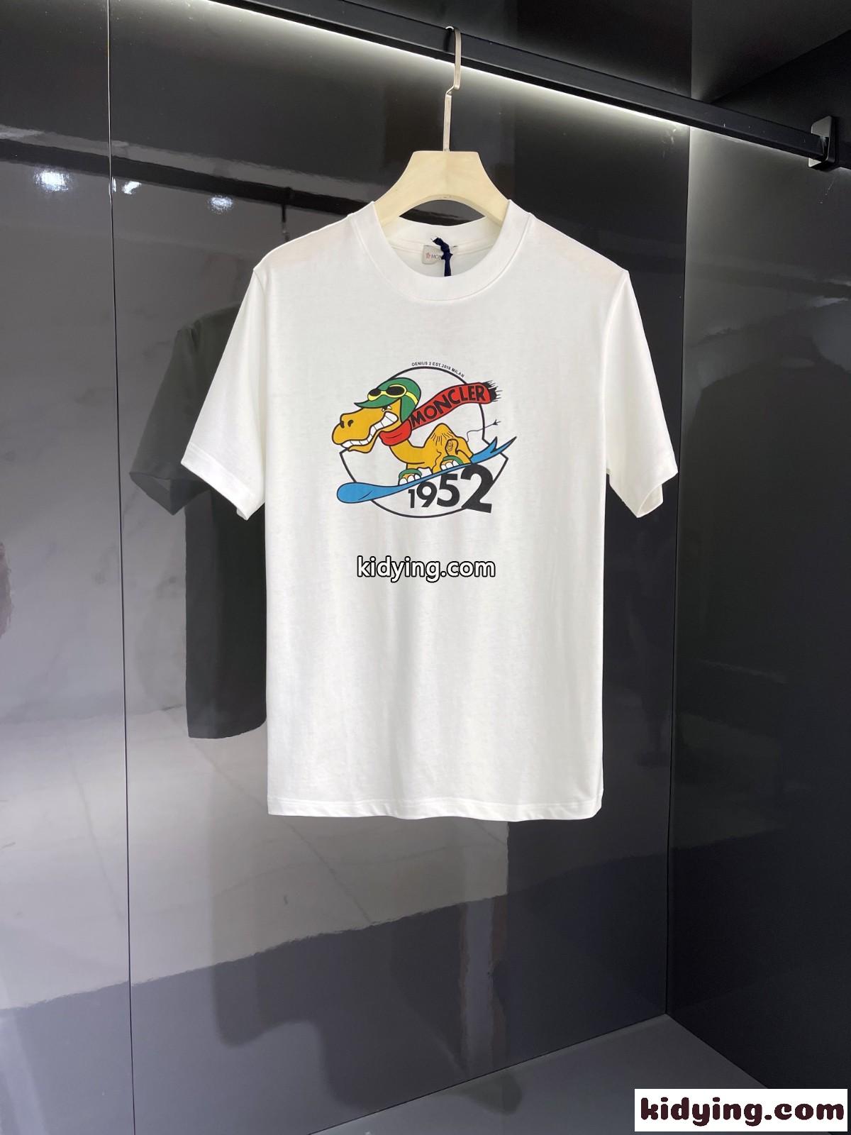 人気 モンクレール tシャツ コピー プリント 可愛い 春夏 クルーネック 半袖 トップス 着心地いい-4
