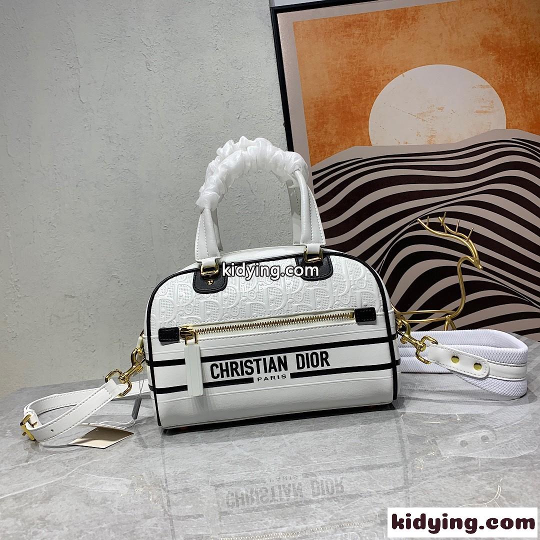 人気 おしゃれ カジュアル 定番 クリスチャン・ディオール バッグ コピー ボストンバッグ ロゴ レザー-1