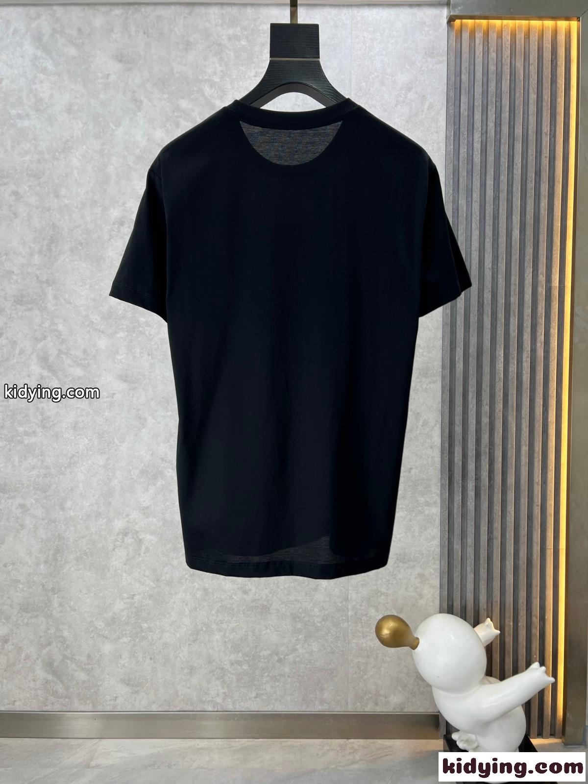 人気 定番 クォーターブH 半袖Tシャツ エルメス Tシャツ コピー ブラック-1