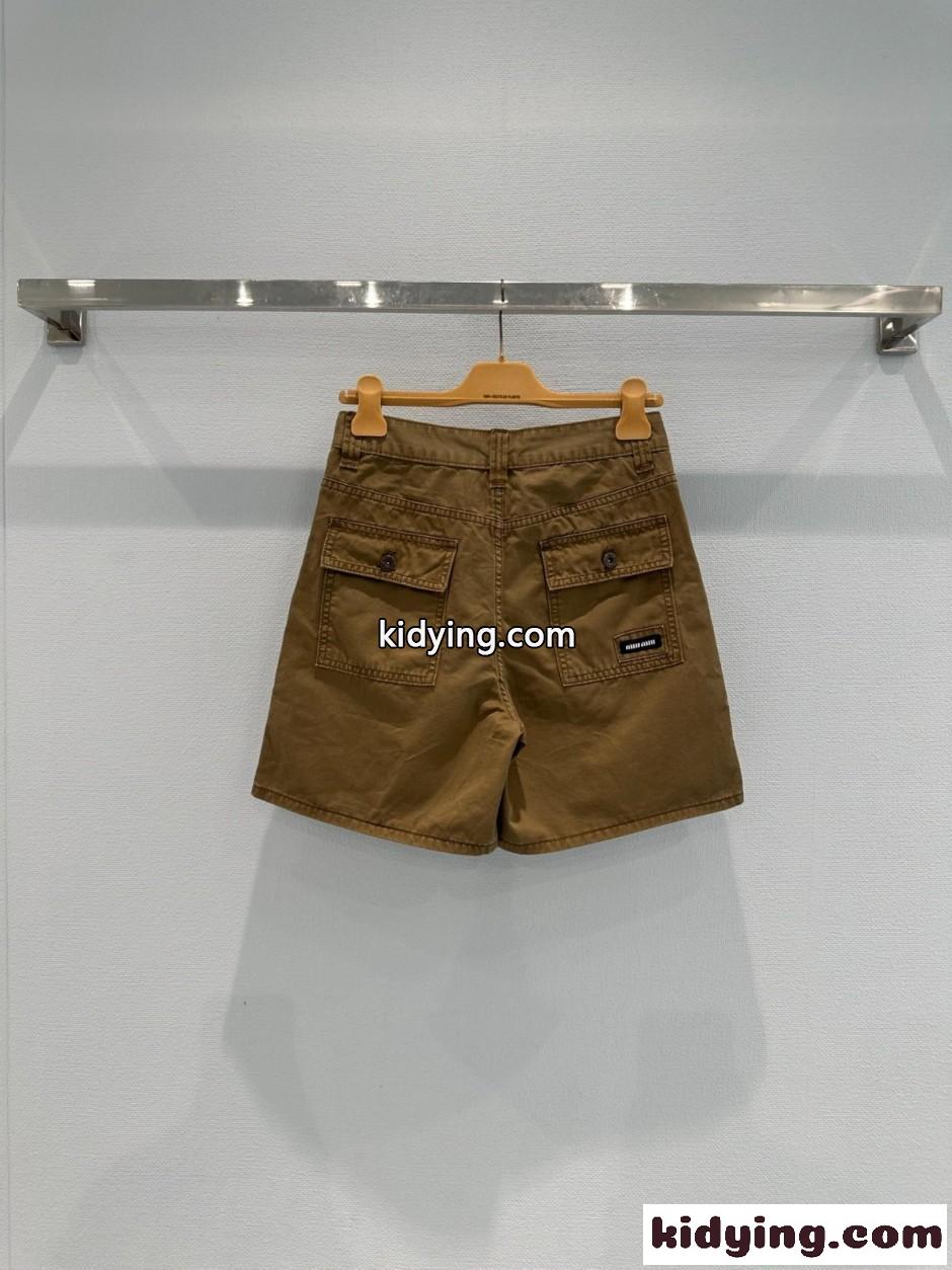 デニム ショートパンツ ミュウミュウ ジーンズ コピー カジュアル おしゃれ-3