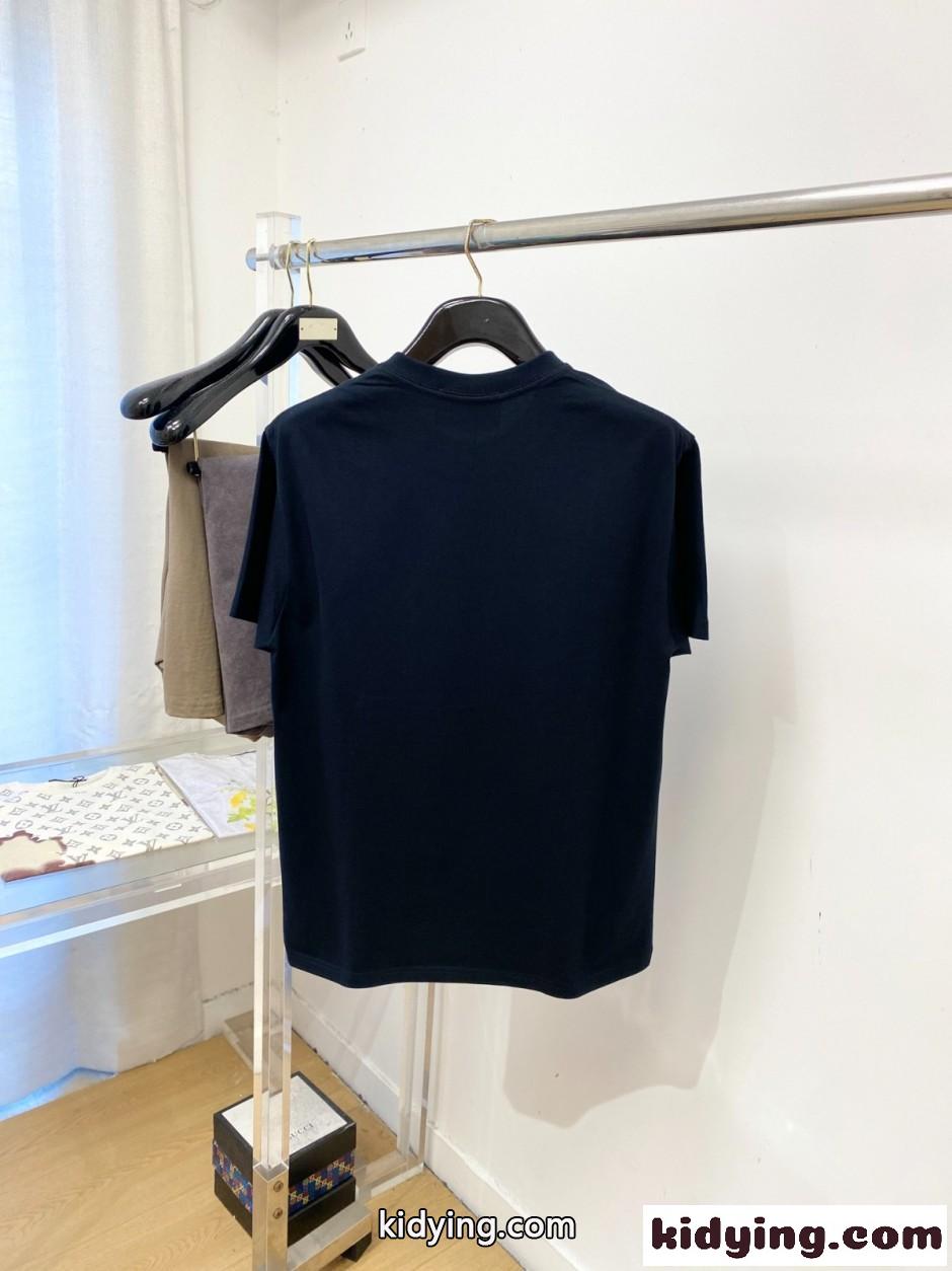 カジュアル プリント クロムハーツ Tシャツ 偽物 クルーネック 半袖Tシャツ ブラック-4
