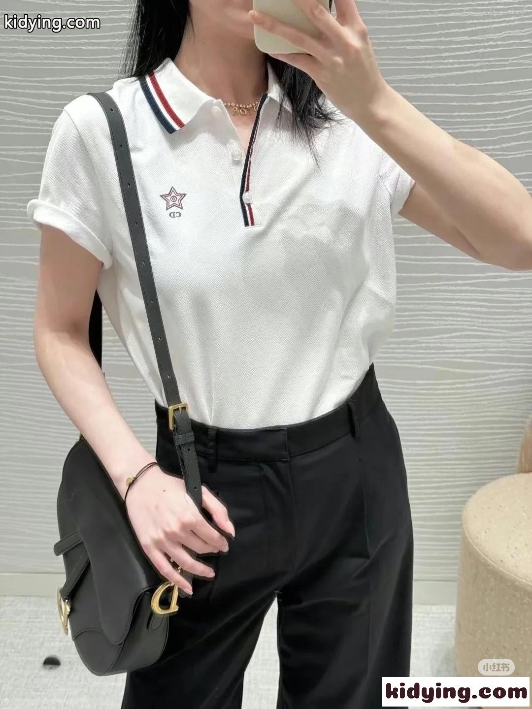 Dior Vibe ポロシャツ クリスチャン・ディオール Tシャツ コピー レディース-4