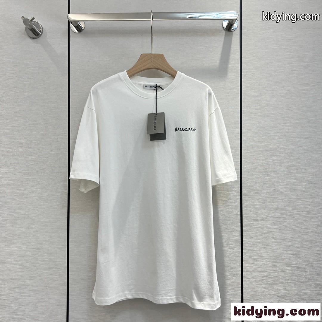 シンプル ロゴ プリント お洒落 バレンシアガ 半袖tシャツ コピー カジュアル ゆったり 春夏人 気 トップス-0