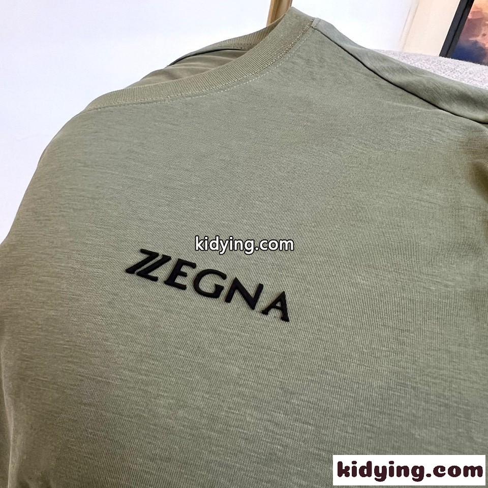 ベーシック エルメネジルド・ゼニア Tシャツ コピー クルーネック 半袖Tシャツ-4