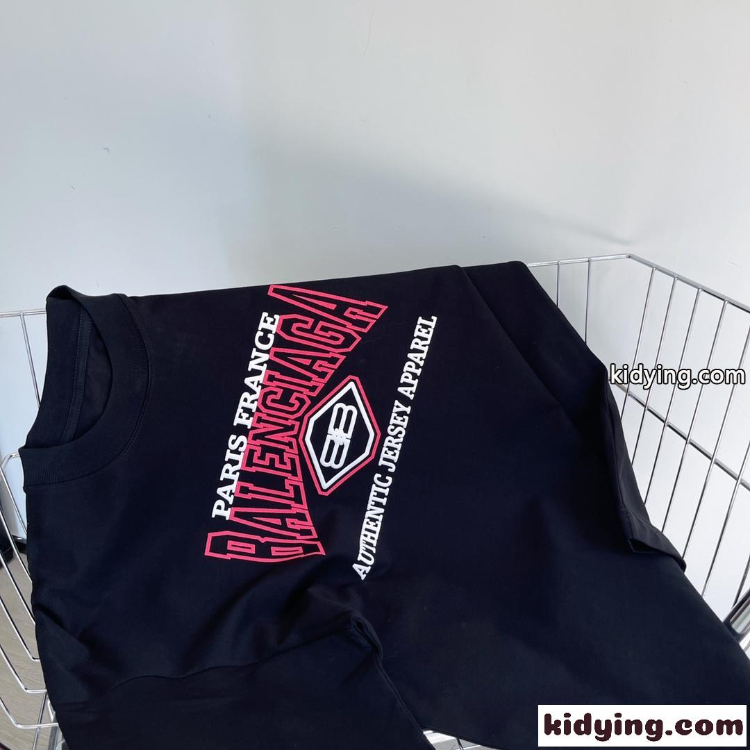 バレンシアガ 半袖tシャツ コピー 春夏 レディース トップス ゆったり 人気 おしゃれ カジュアル クルーネック ロゴ-2