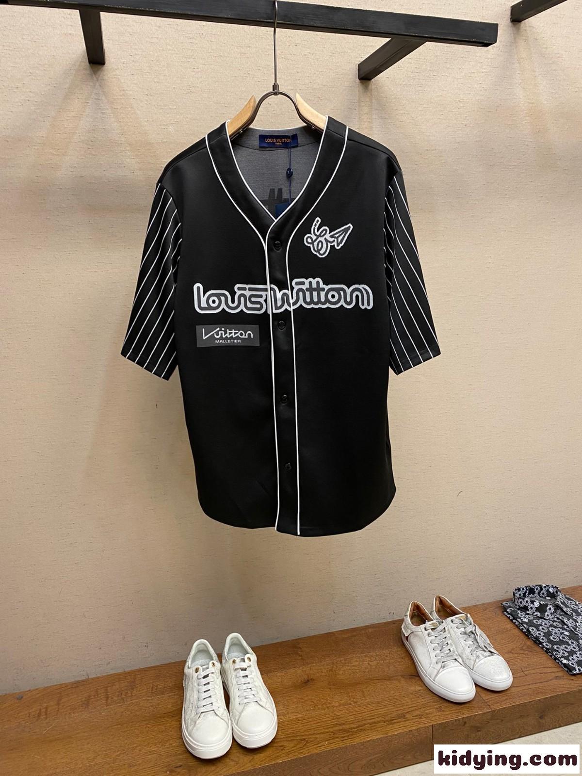 カジュアル ベースボールシャツ ルイ・ヴィトン シャツ コピー 半袖 トップス-0