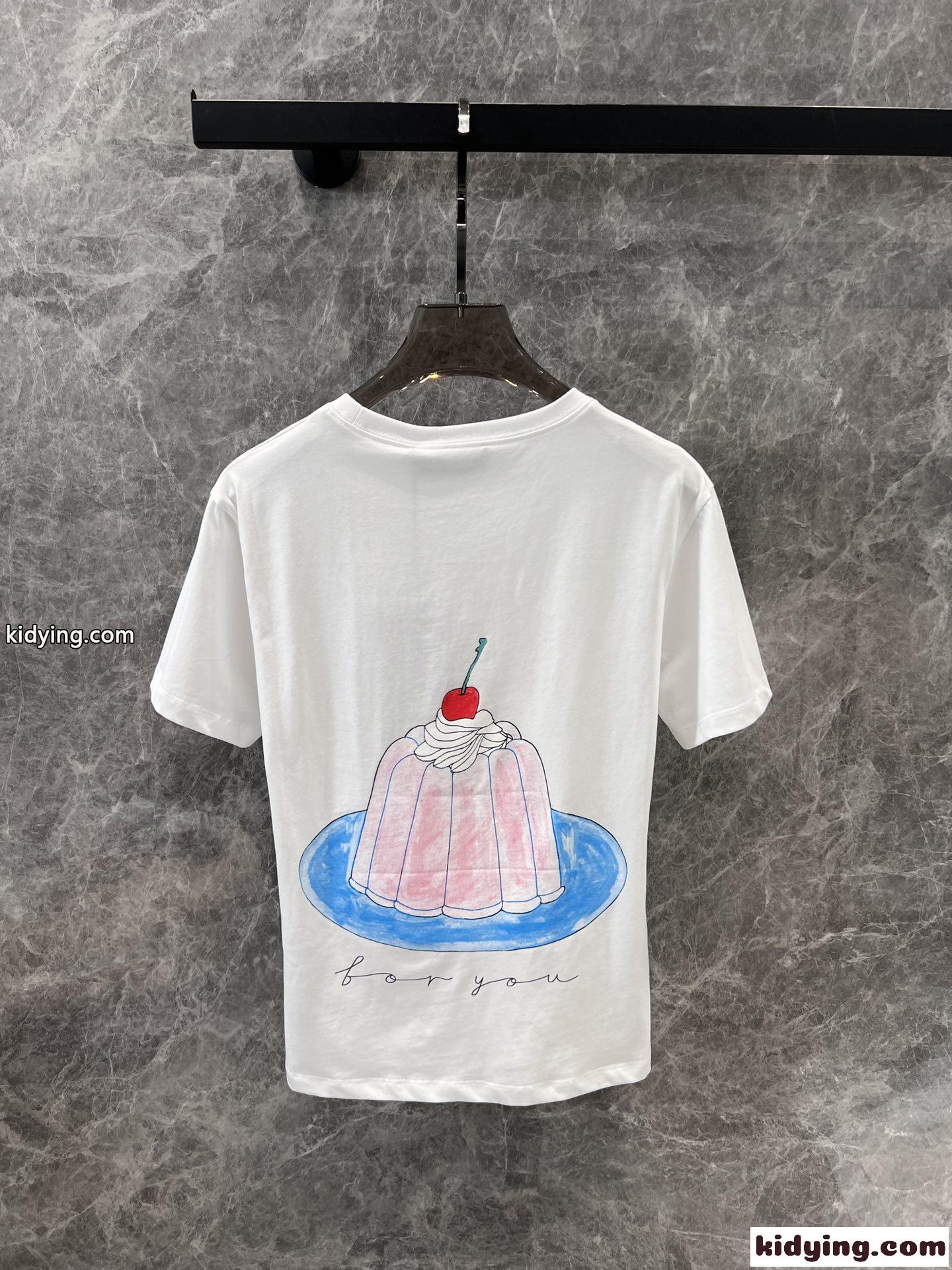 目を惹く プリント コットン 半袖Tシャツ グッチ Tシャツ コピー レディース トップス-2