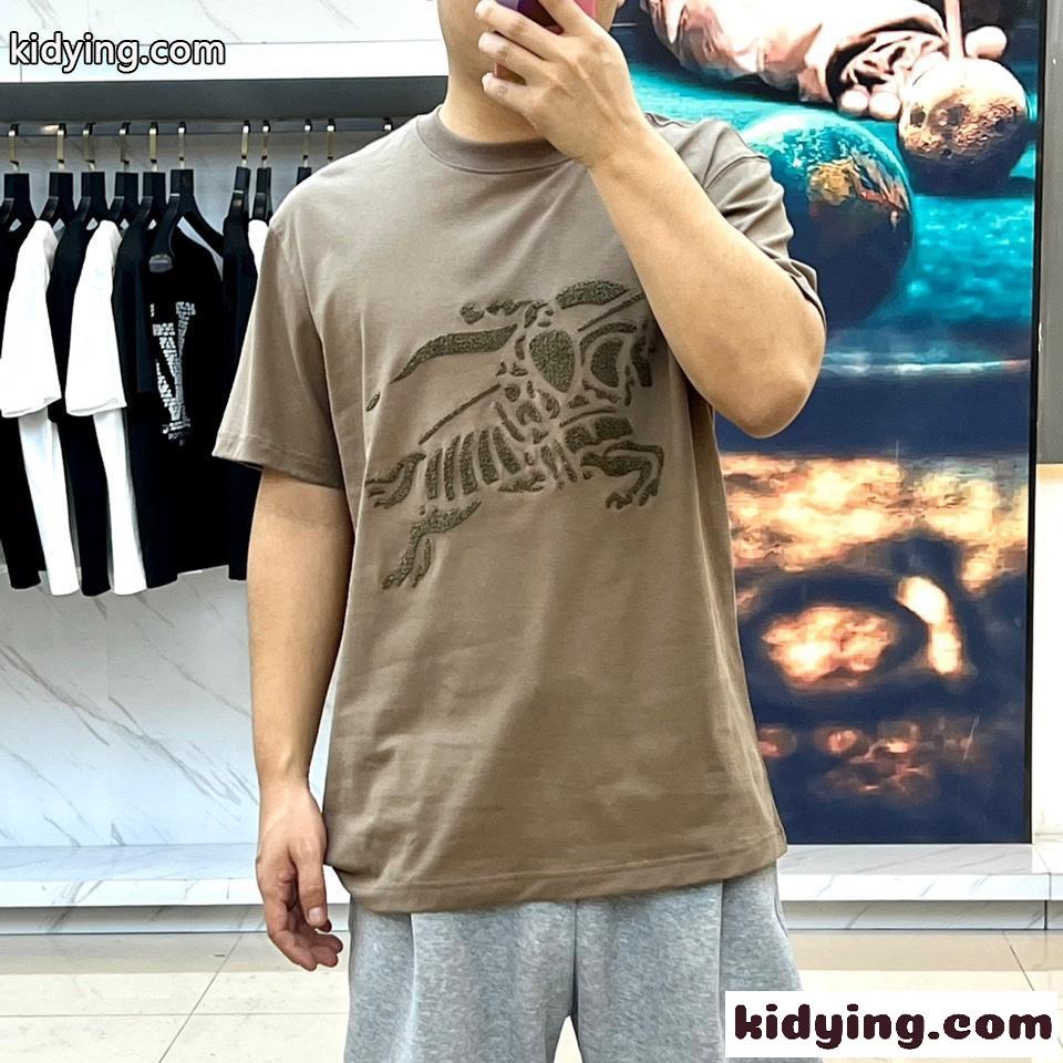 カジュアル バーバリー Tシャツ コピー クルーネック 半袖Tシャツ-1