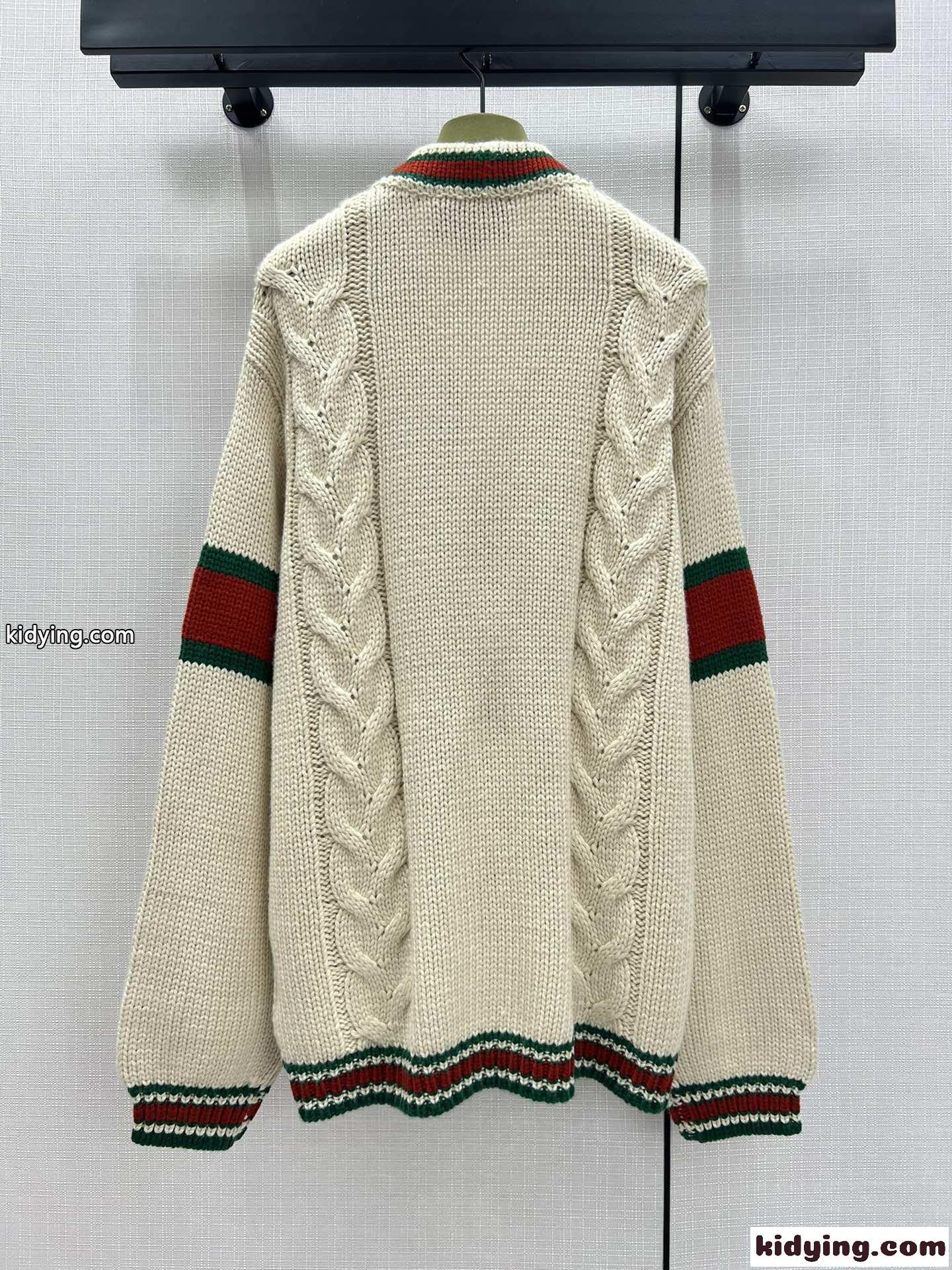 カレッジ風 カジュアル グッチ ニット コピー カーディガン ユニセックス-4