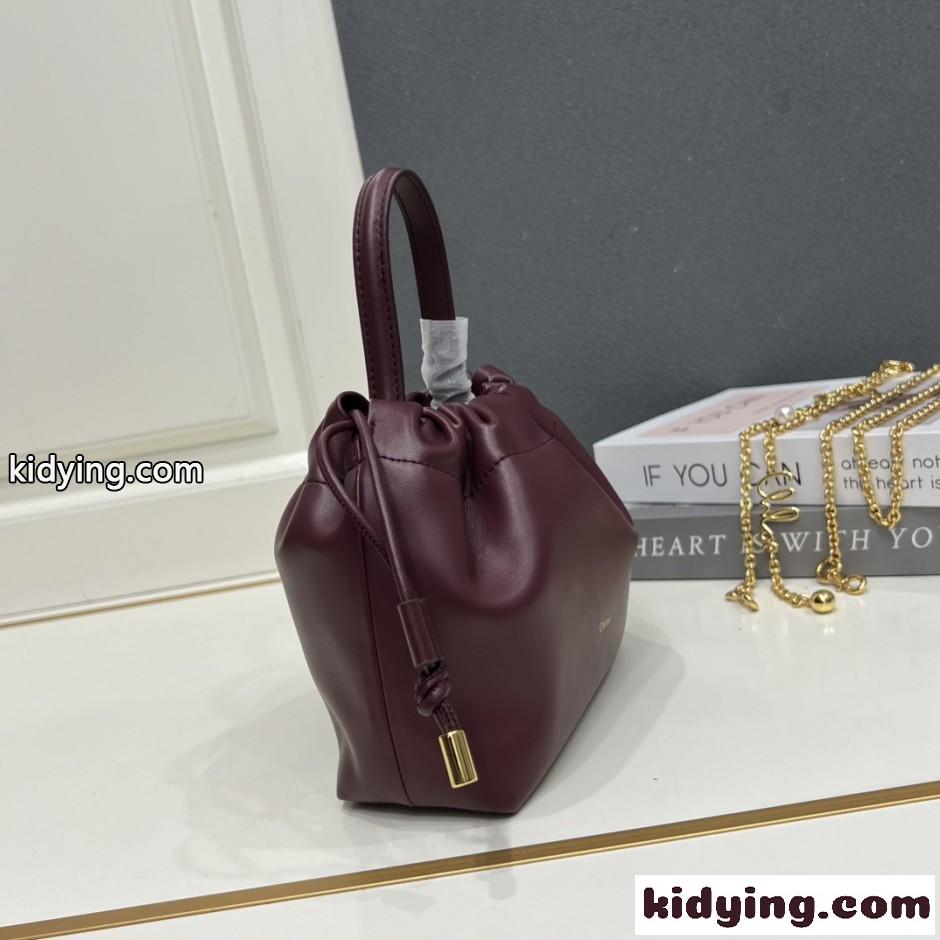 チェーン付き CHLOÉ ICONSショルダーバッグ クロエ バッグ コピー ボルドー-0