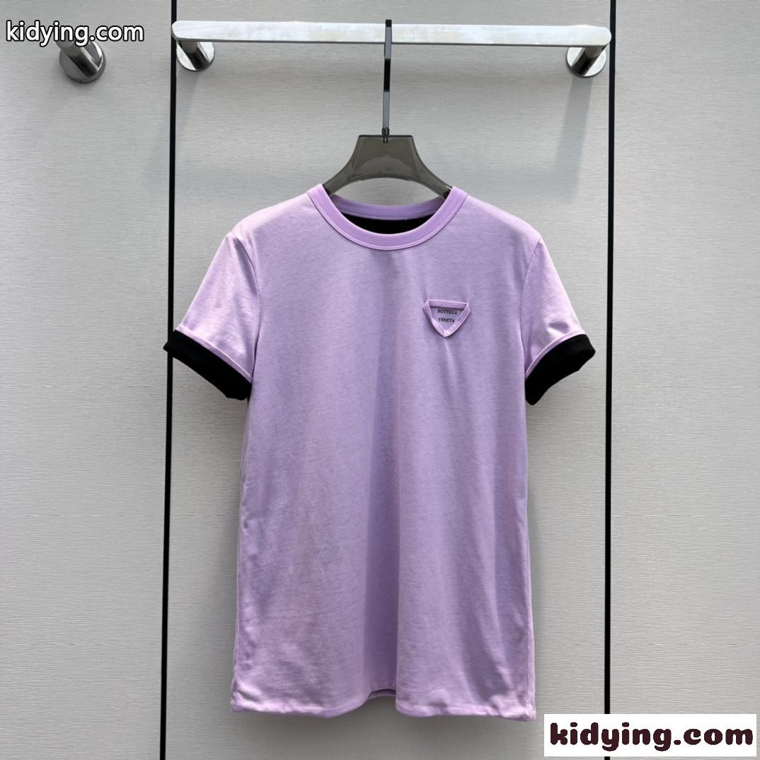 春夏 ダブルレイヤー コットン ボッテガ・ヴェネタ Tシャツ コピー レディース トップス-0