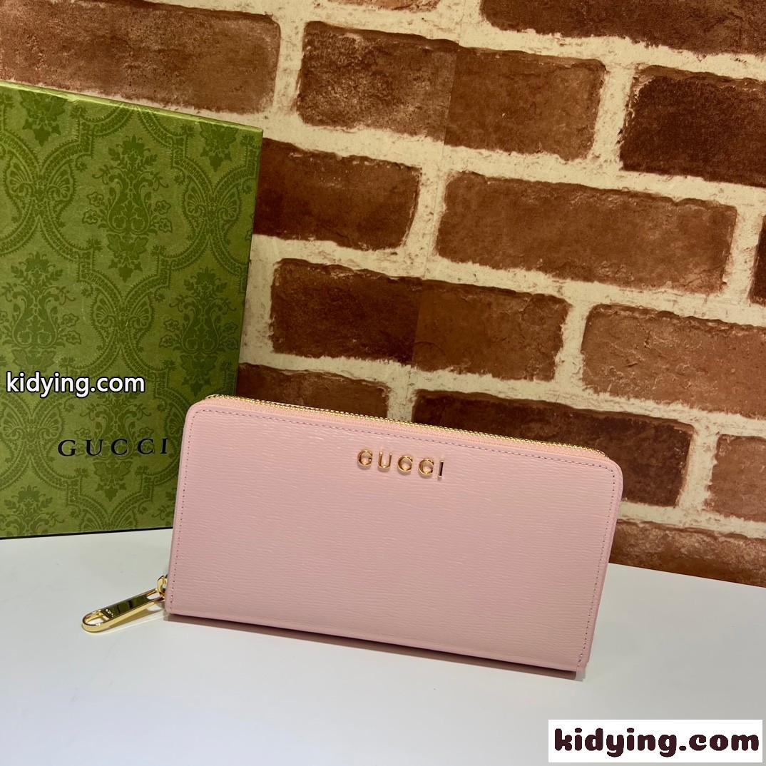 GUCCI スクリプト ジップアラウンドウォレット グッチ 財布 コピー 772642 ピンク-2