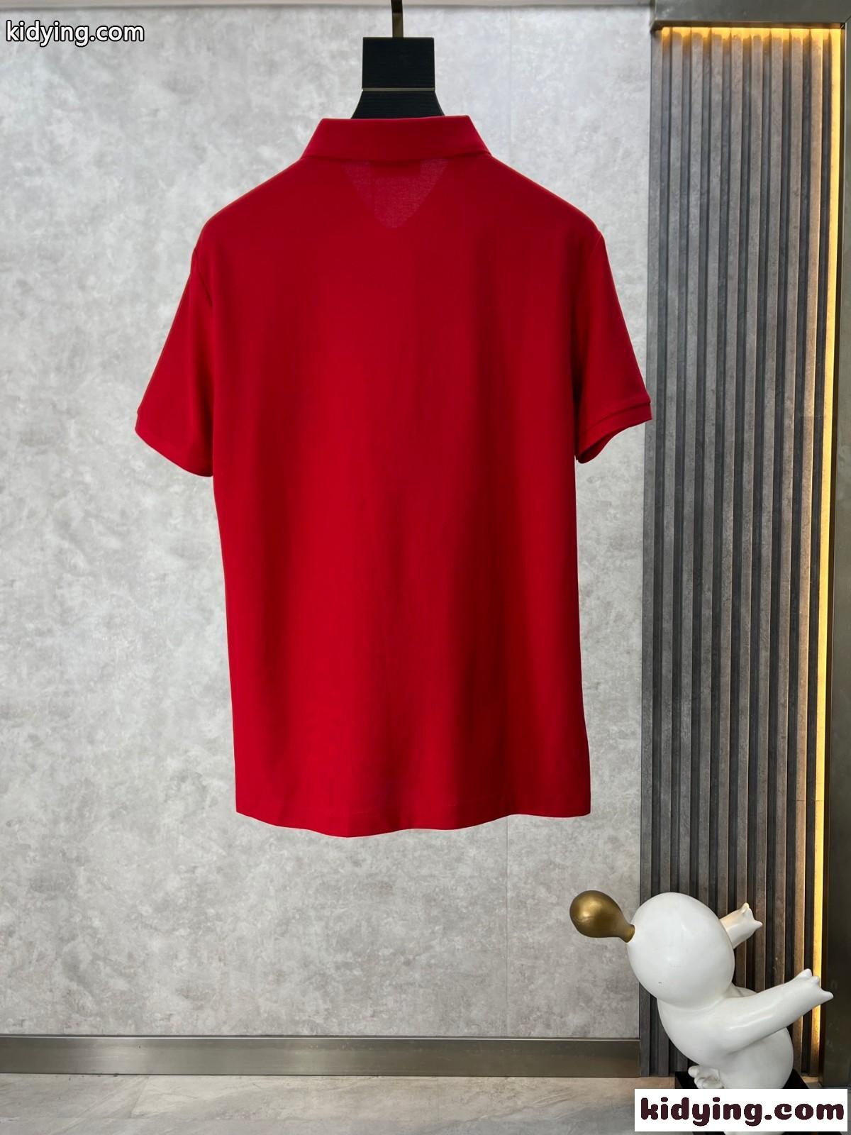 洗練された サルヴァトーレ・フェラガモ 半袖Tシャツ コピー ポロシャツ レッド-1