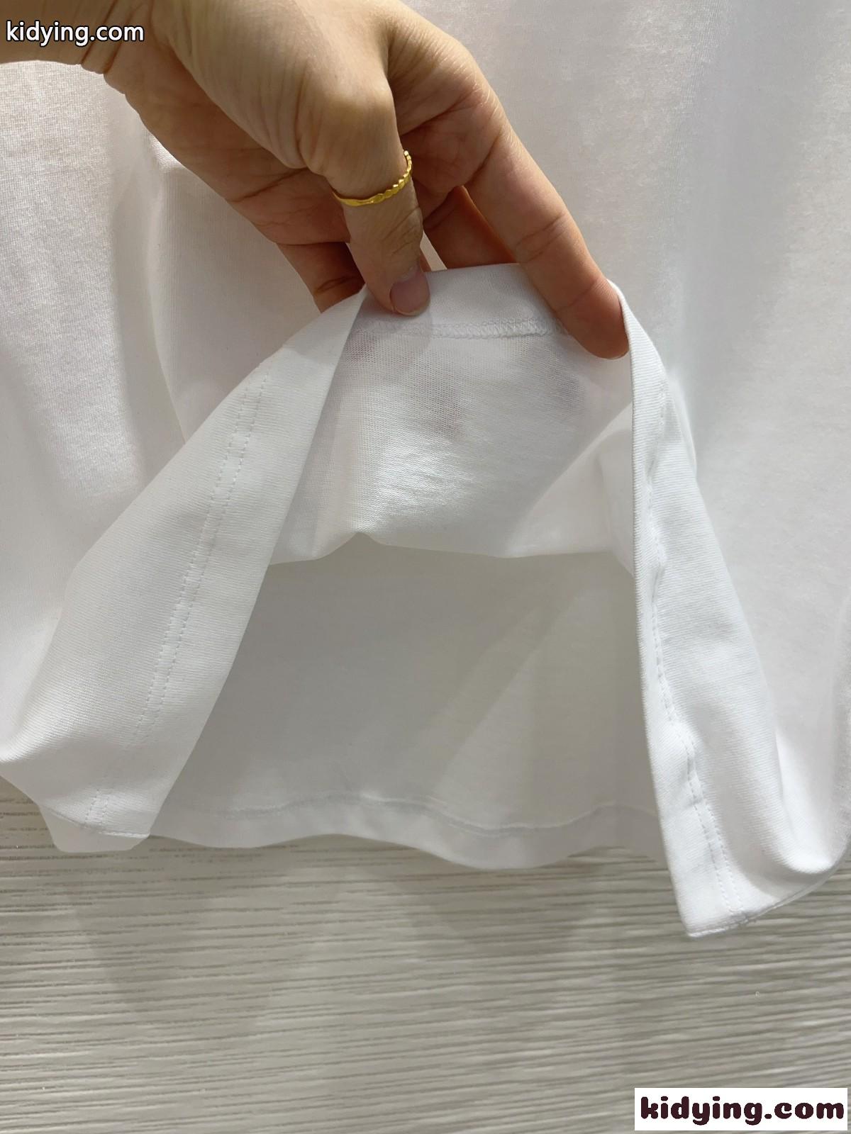 Vロゴ ジャージーコットン Tシャツ ヴァレンティノ 半袖Tシャツ コピー ホワイト-3