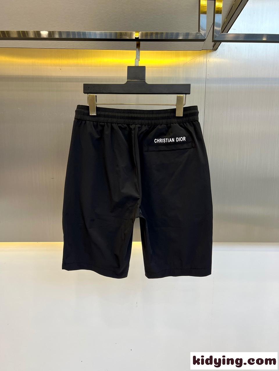 シンプル ロゴ ショートパンツ クリスチャン・ディオール パンツ 偽物 ブラック-0