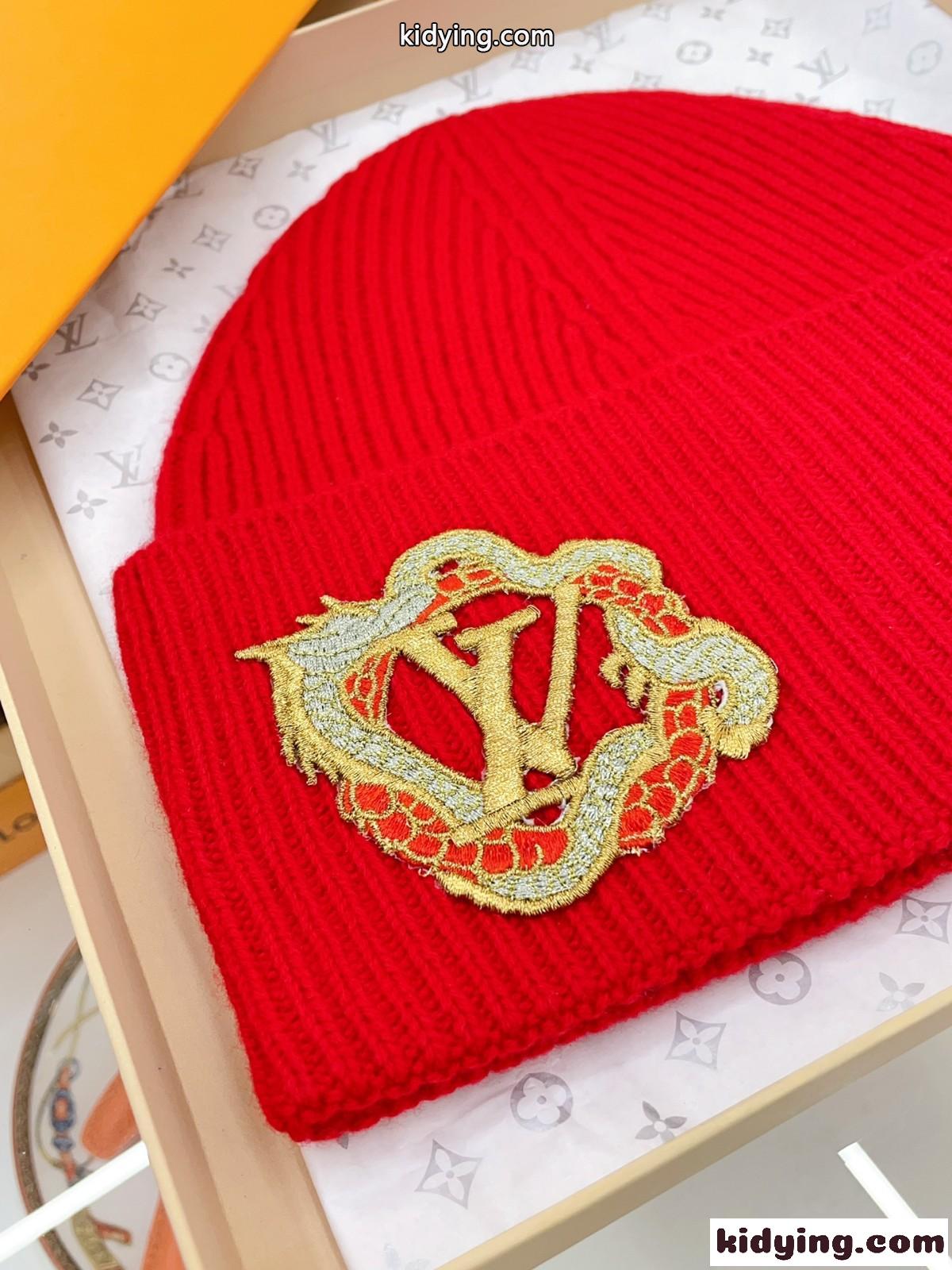 ビーニー・LV ヘッドライン プレシャス ドラゴ ルイヴィトン 帽子 コピー ニットキャップ-2