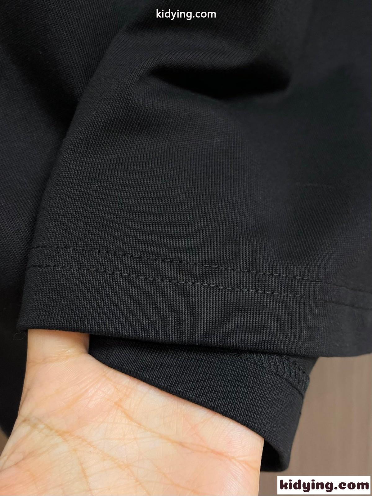 シンプル おしゃれ クルーネック ボッテガ・ヴェネタ Tシャツ コピー 半袖 トップス ブラック-3