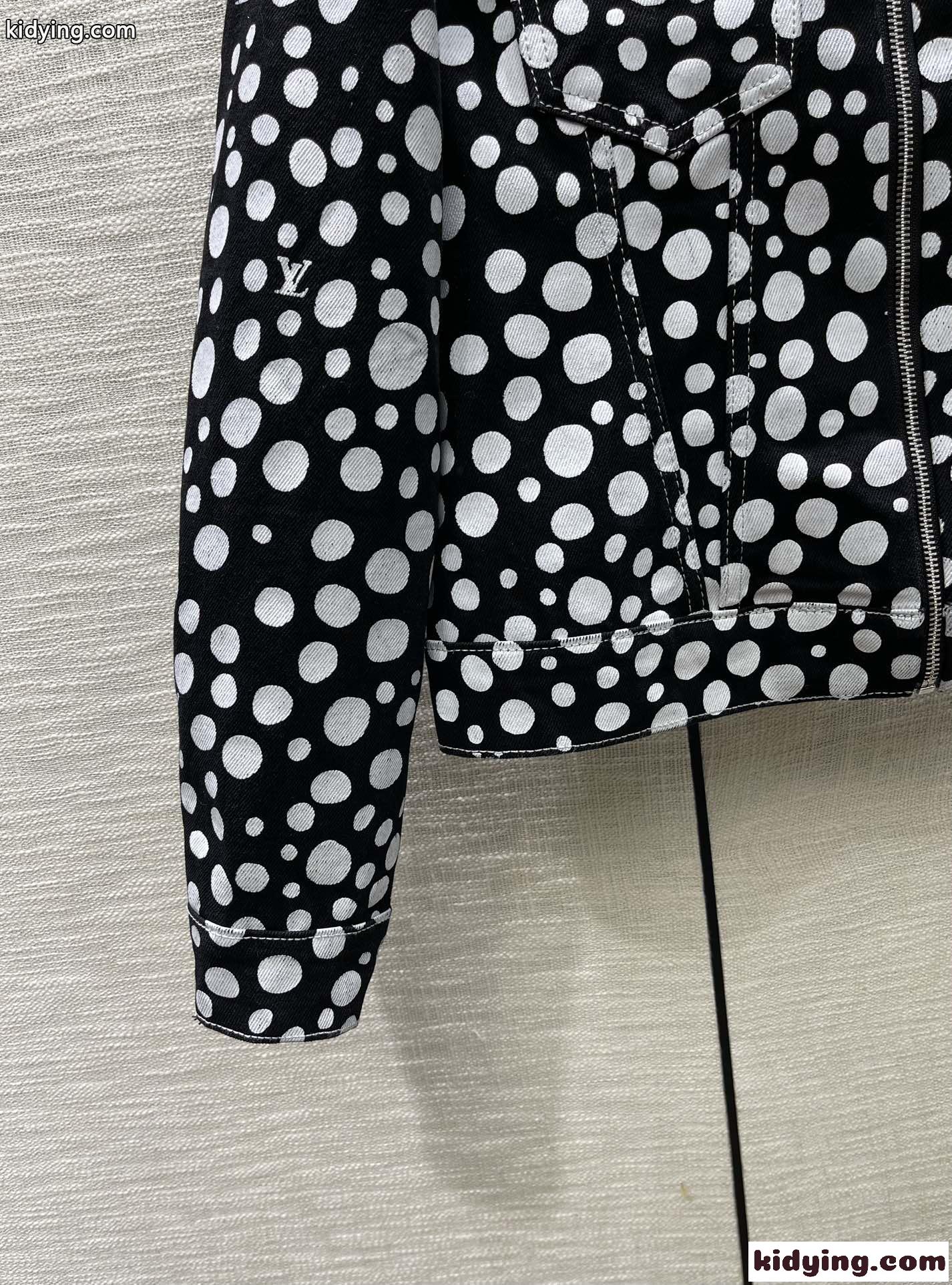 23SS LV X YK ドット ジップアップジャケット ルイヴィトン ジャケット コピー 人気-1