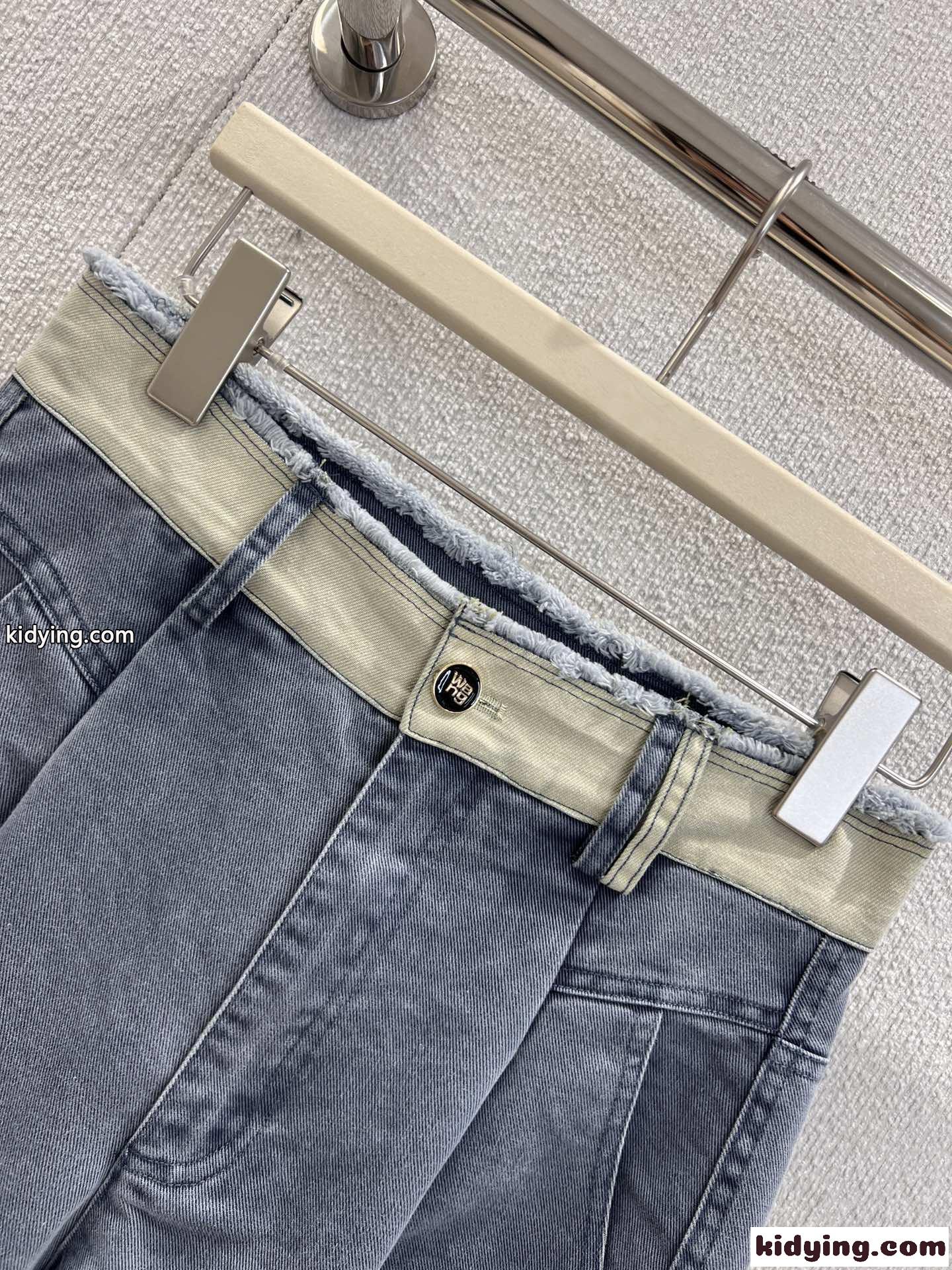 スタイリッシュ コットン デニムパンツ アレキサンダーワング ジーンズ コピー グレー-2