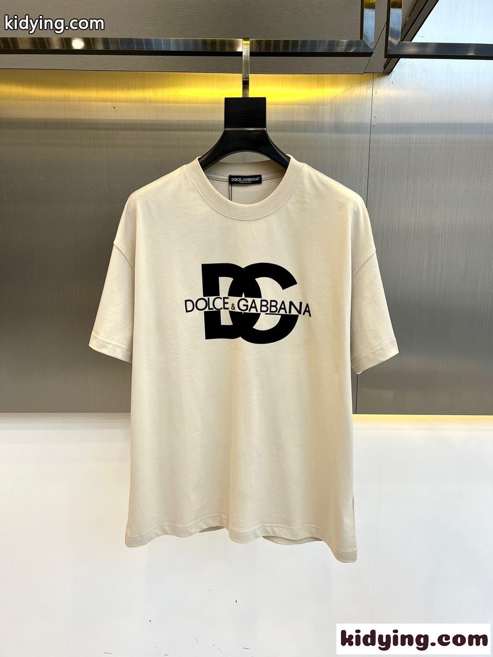 大人気 ロゴプリント クルーネック ドルチェ&ガッバーナ 半袖Tシャツ コピー-0