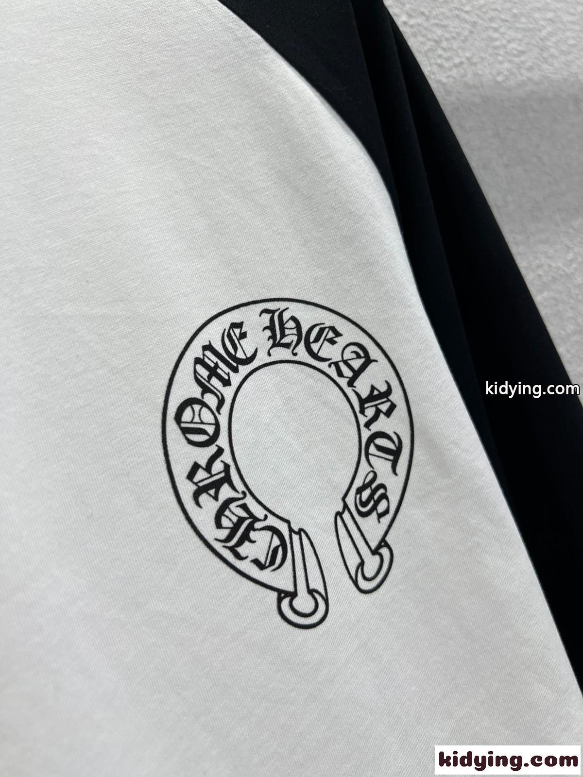 クロムハーツ Tシャツ 偽物 コットン ロゴプリント ラグランスリーブ 長袖Tシャツ-4