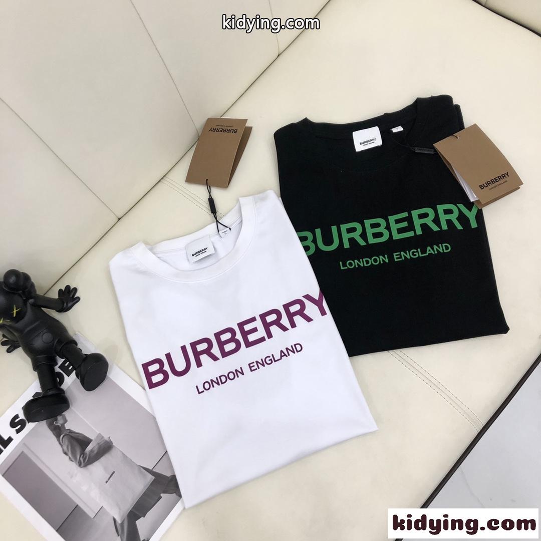 ベーシック クルーネック ロゴ プリント バーバリー 半袖Tシャツ コピー カジュアル おしゃれ 春夏 トップス-4