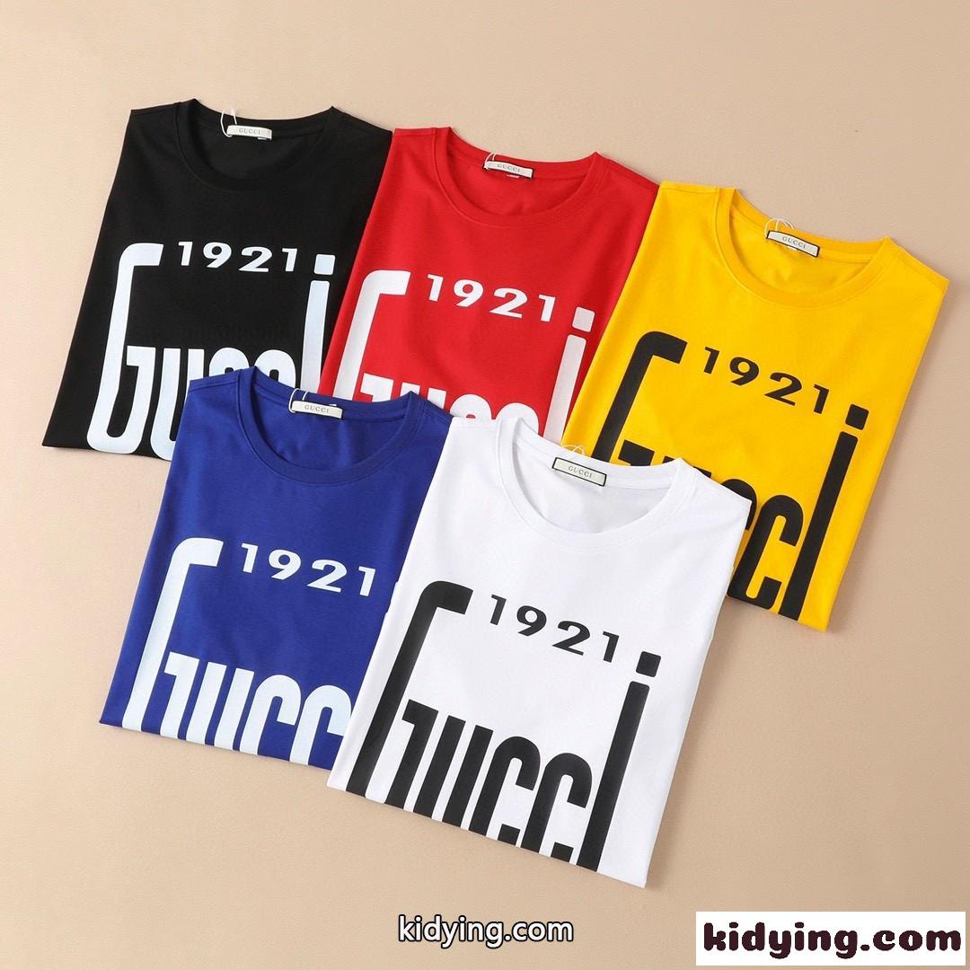 5色あり おしゃれ カジュアル プリント 人気 グッチ 半袖Tシャツ コピー 着心地いい 春夏 トップス-0
