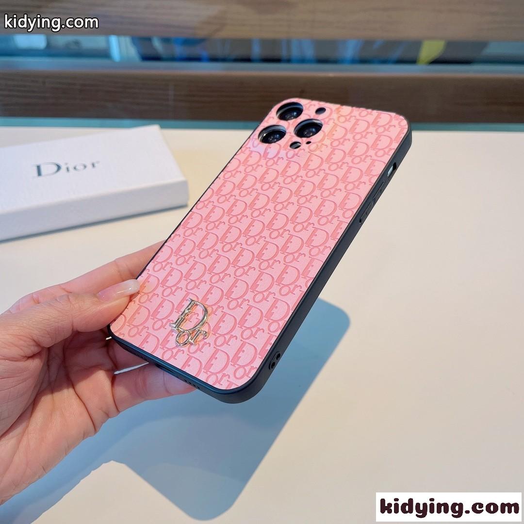 可愛い ピンク ブラック クリスチャン・ディオール アイフォンケース コピー レディース ファッション スマホケース-1
