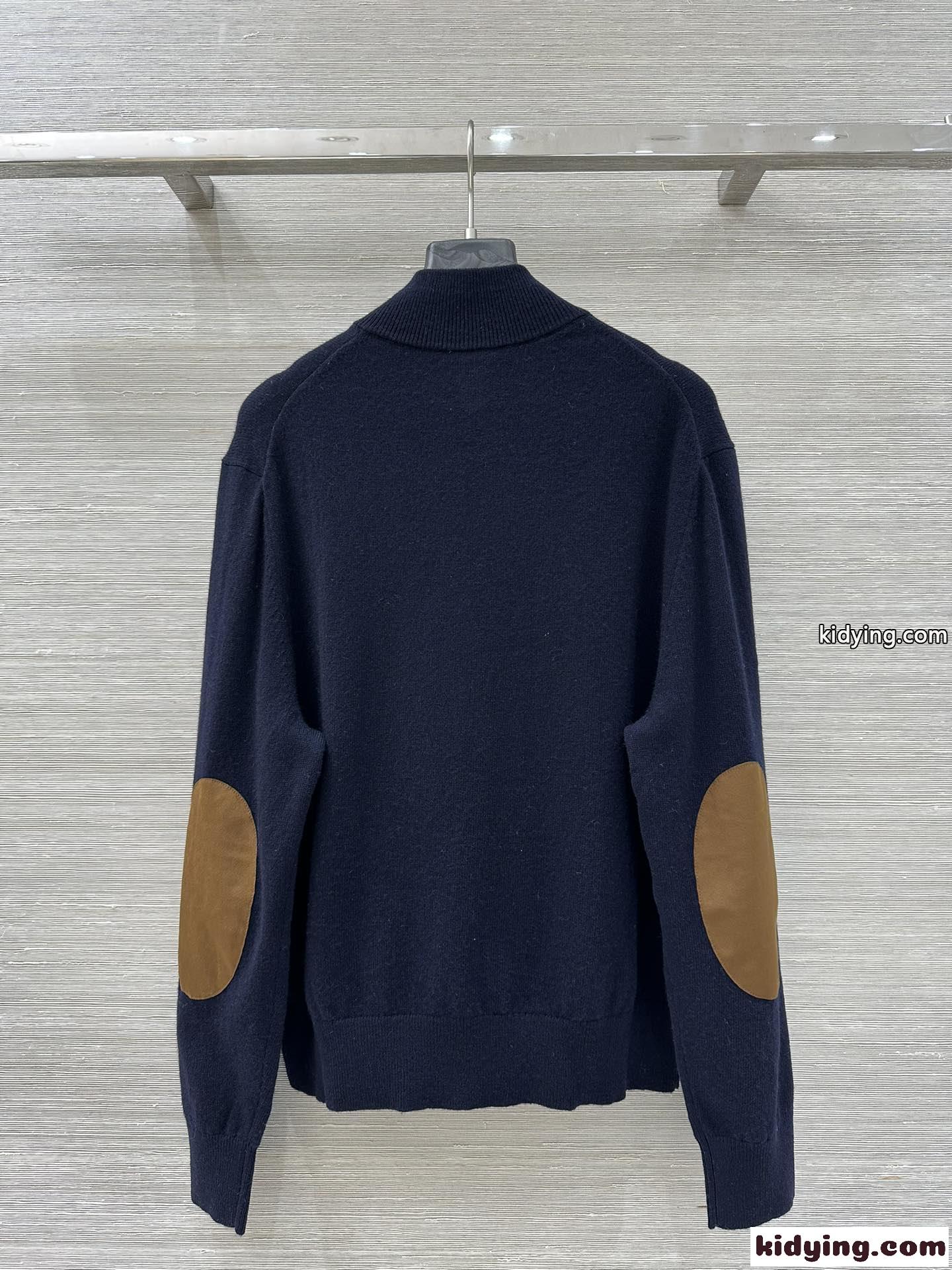 シンプル 上品 ハーフジップ ハイネック ミュウミュウ ニット コピー トップス-4