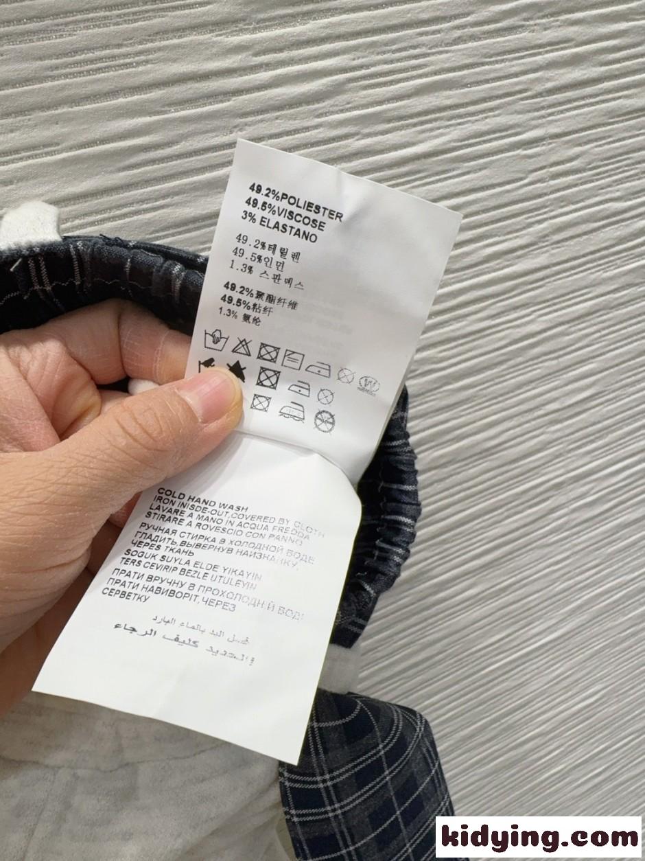 チェックベルト付き スウェットパンツ ミュウミュウ パンツ 偽物 グレー-3