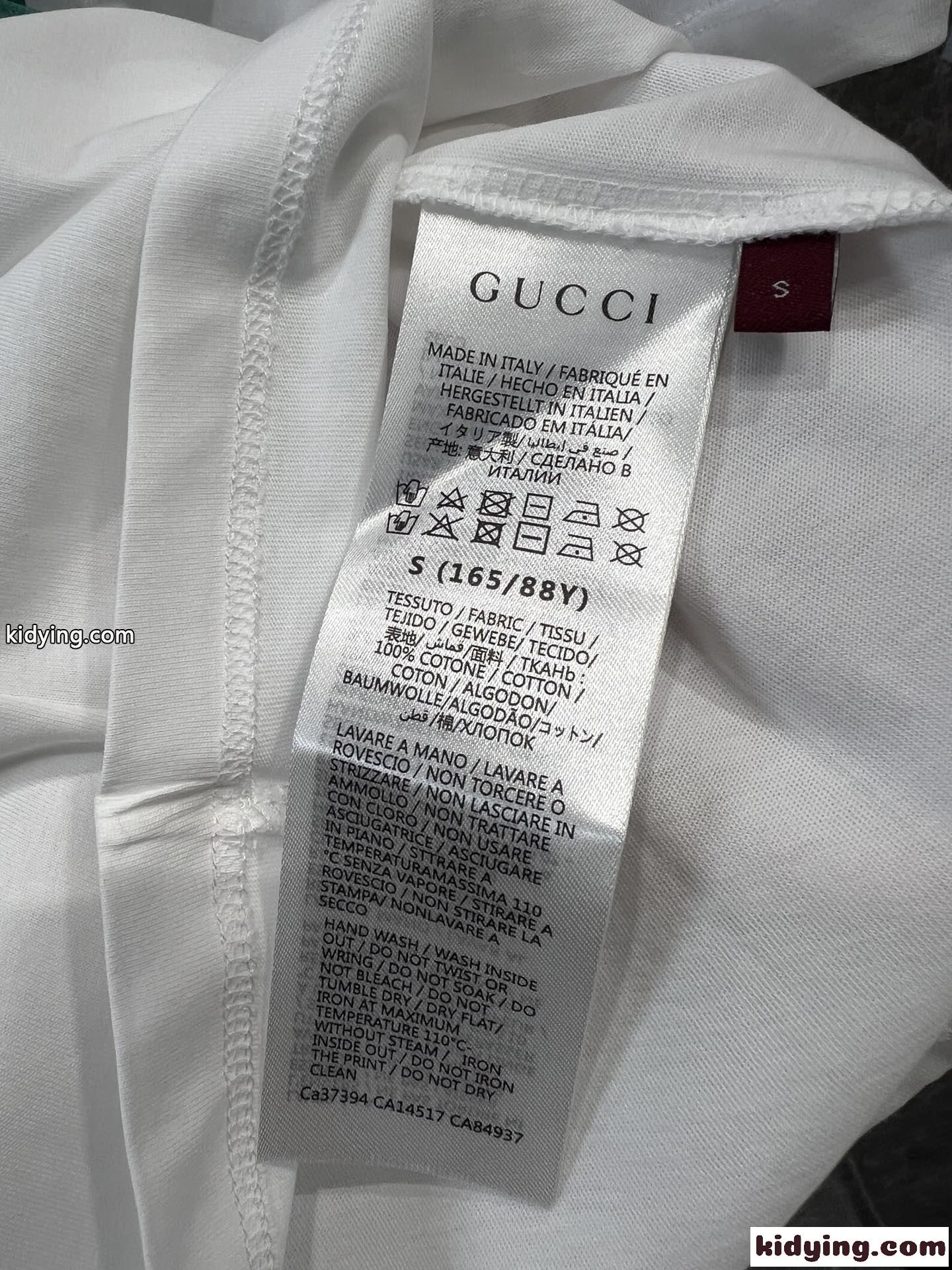 グッチ Tシャツ コピー 目を惹く プリント コットン 半袖Tシャツ レディース トップス-4