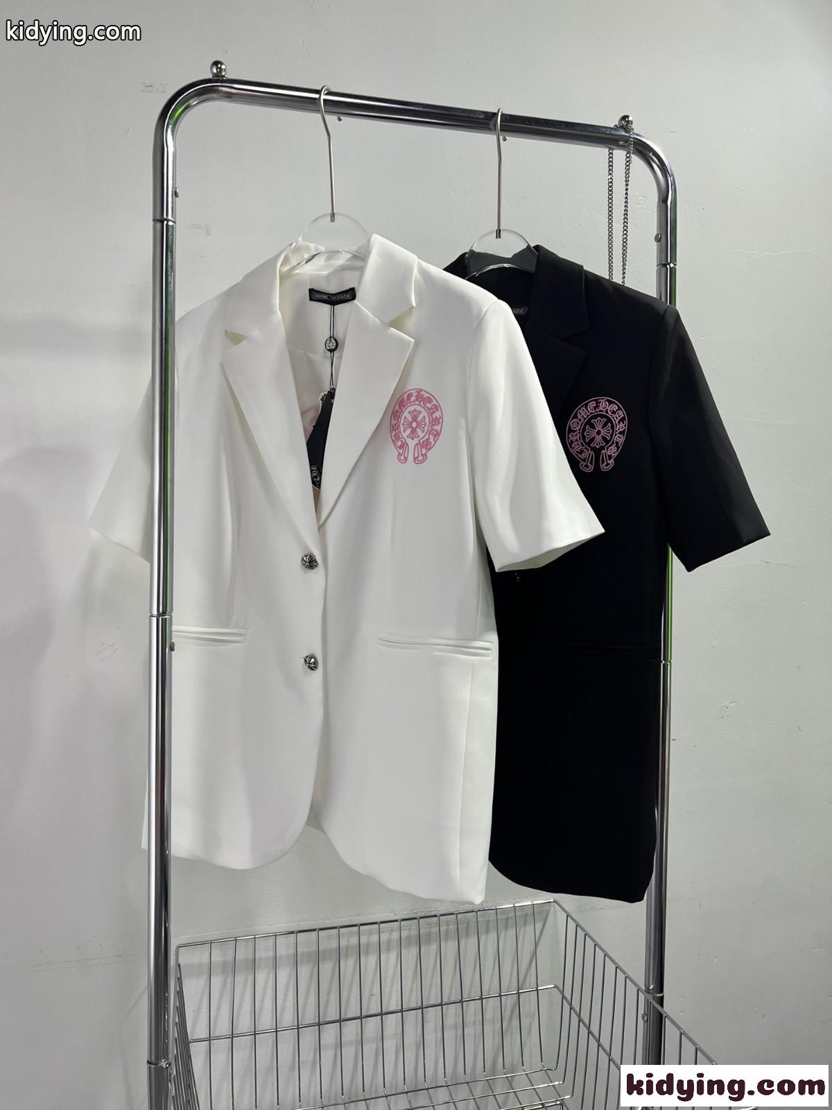 カジュアル ホースシュー 刺繍入り 半袖 クロムハーツ ジャケット コピー レディース ファッション-2