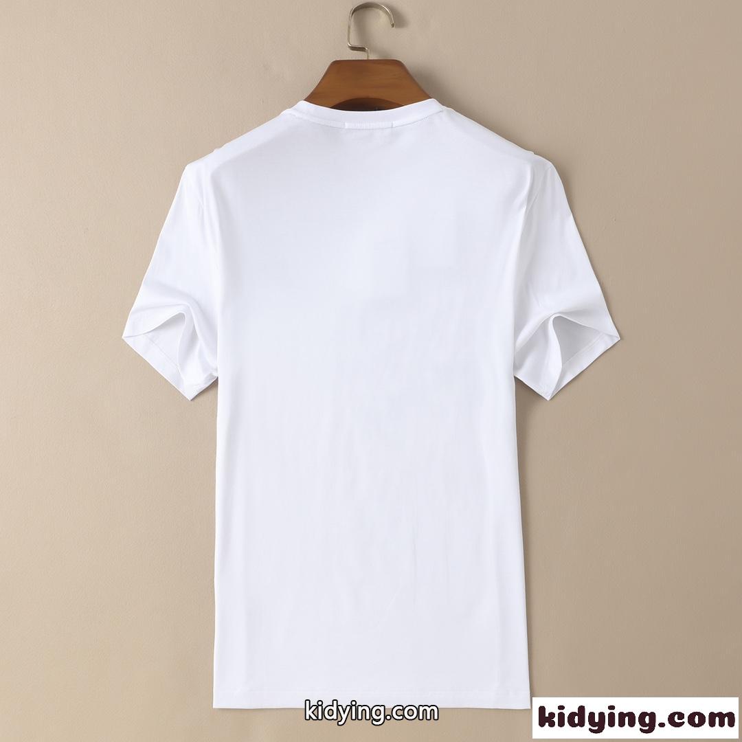 アレキサンダーワング Tシャツ コピー 半袖 春夏 シンプル ロゴ トップス メンズ 快適 クルーネック ホワイト ブラック-0