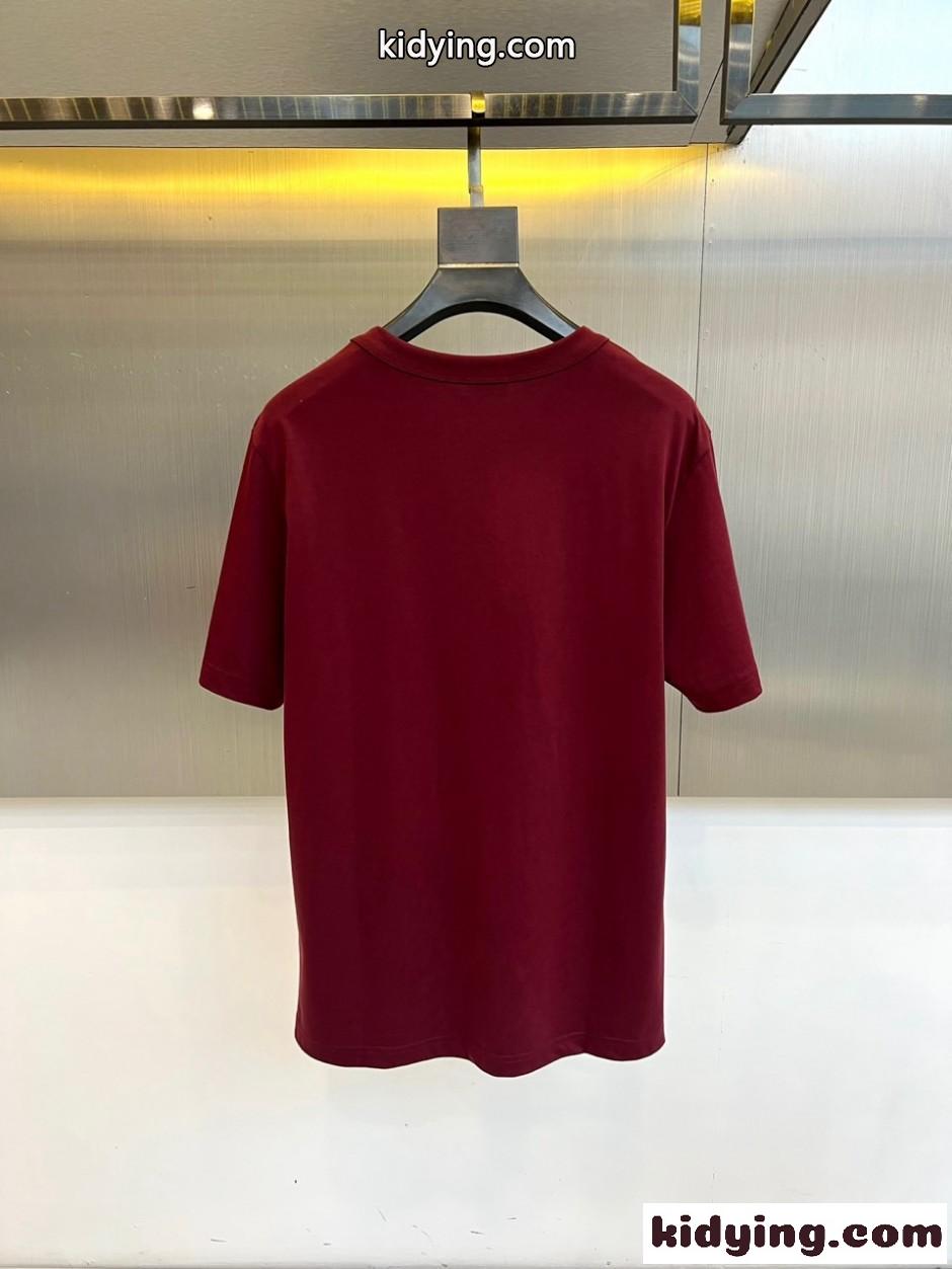シンプル ロゴ 半袖Tシャツ クリスチャン・ディオール Tシャツ 偽物 レッド-3