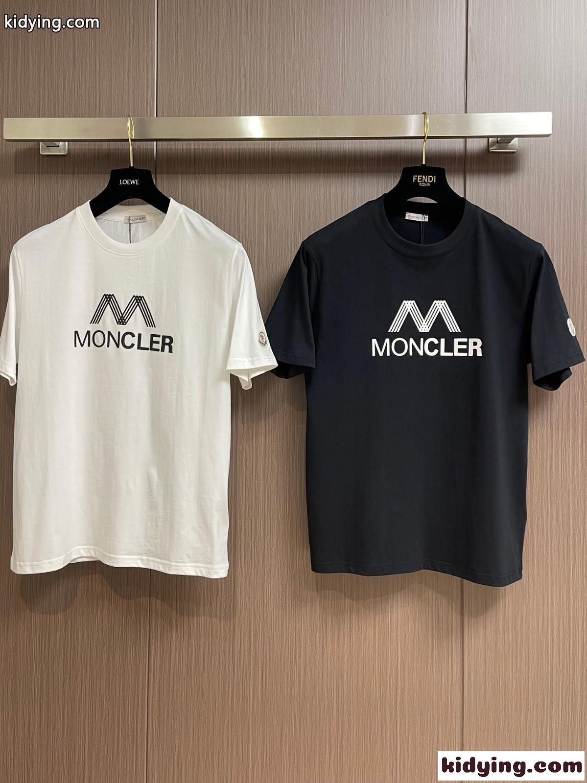 カジュアル ロゴプリント モンクレール Tシャツ コピー コットン 半袖 トップス-0