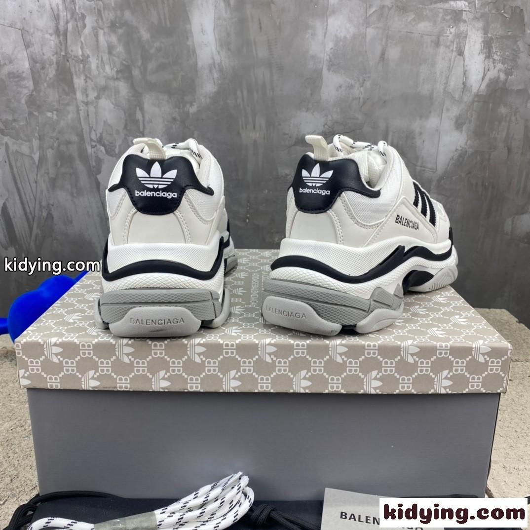 人気 BALENCIAGA×adidas トリプルS バレンシアガ スニーカー コピー レースアップ-3