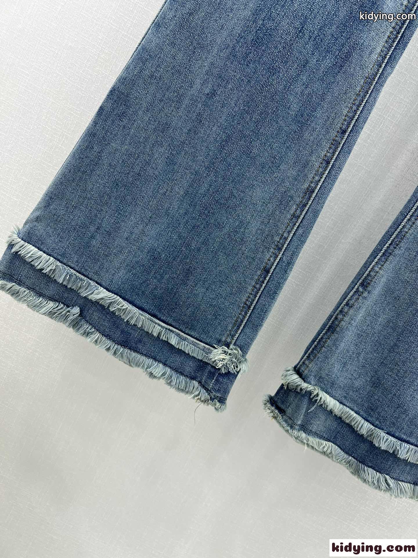 おしゃれ 切りっぱなし ストレッチ セリーヌ ジーンズ コピー レディース デニムパンツ-3