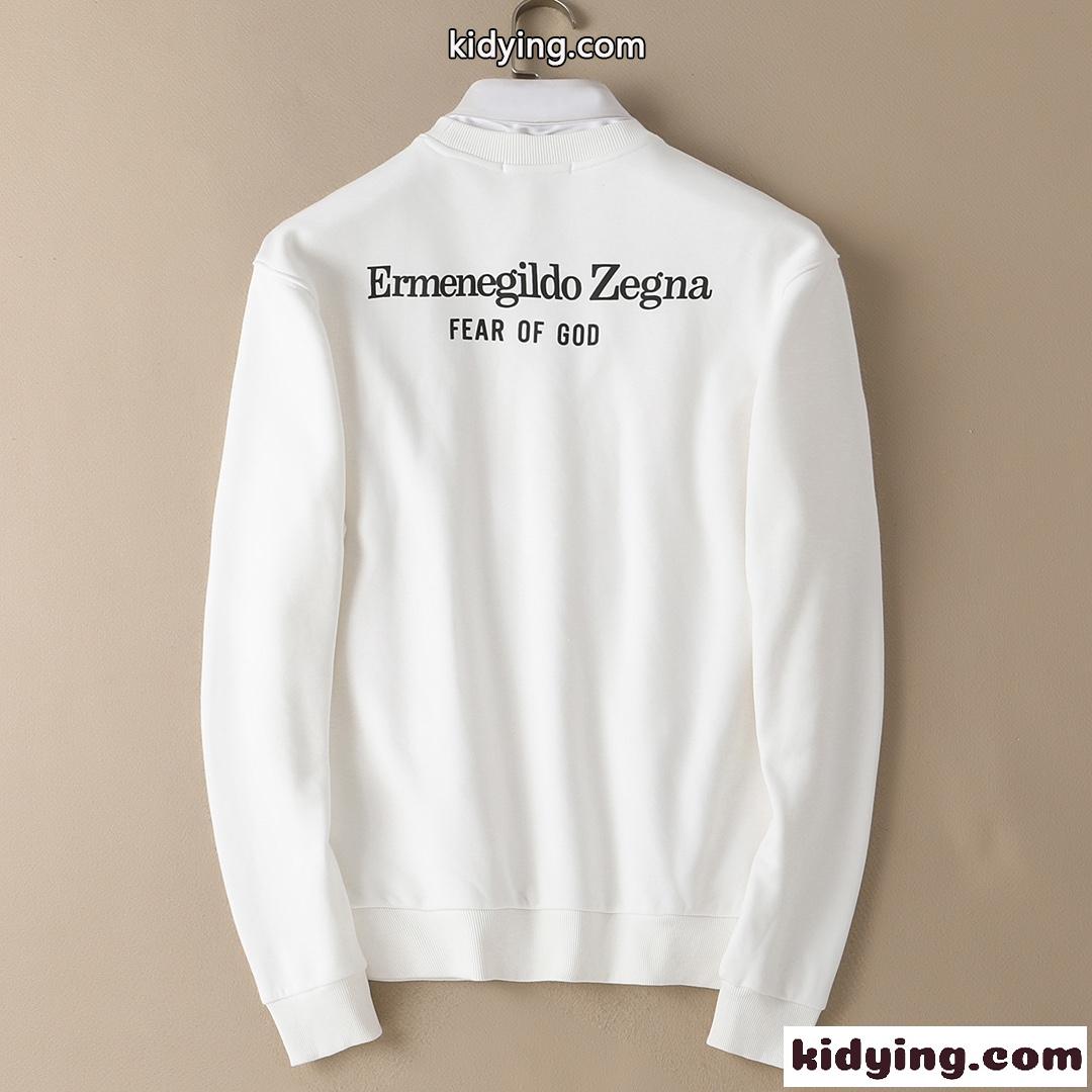 合わせやすい 着心地いい エルメネジルド・ゼニア tシャツ コピー ベーシック シンプル 無地 おしゃれ 長袖-4