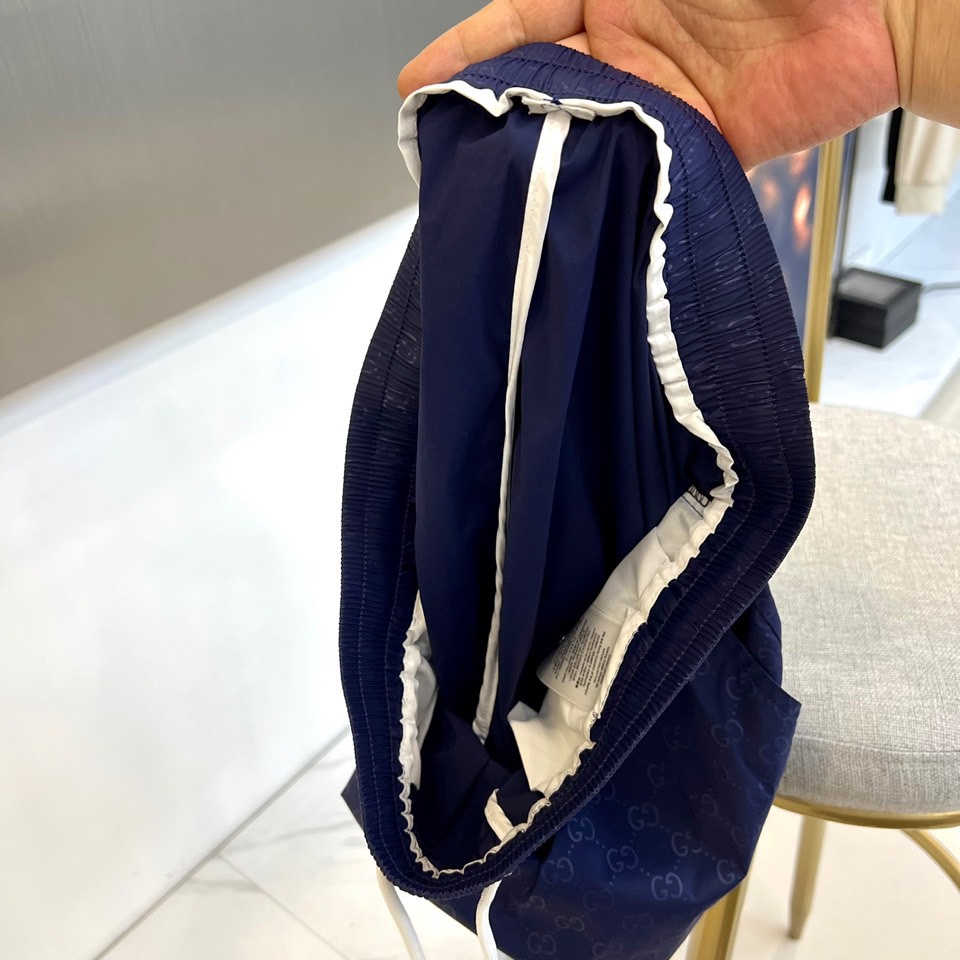 上品 おしゃれ GGジャガード グッチ パンツ コピー メンズ ショートパンツ ブルー-4