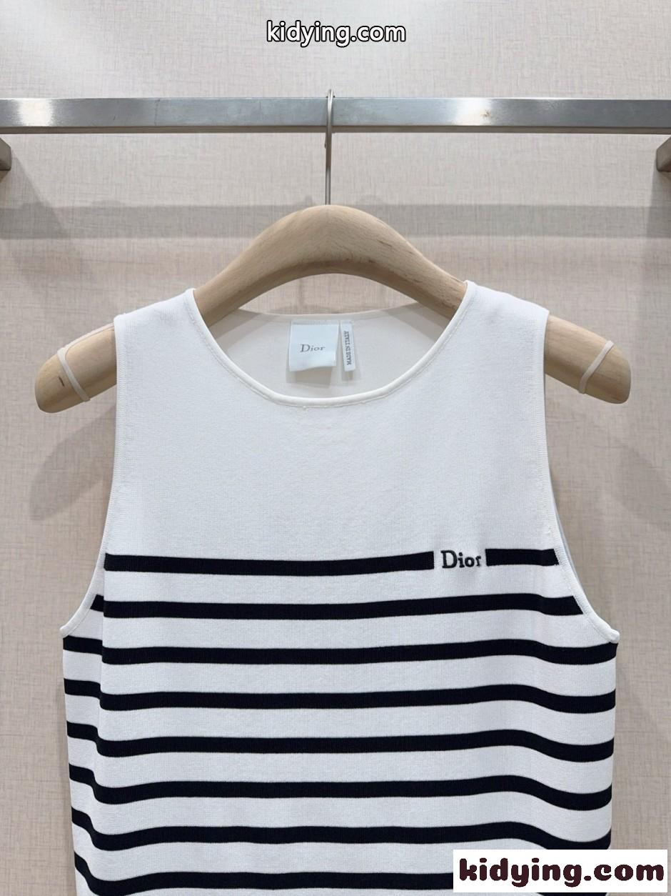 Dioriviera Dior Marinière ノースリーブ セーター クリスチャン・ディオール ニット コピー-1