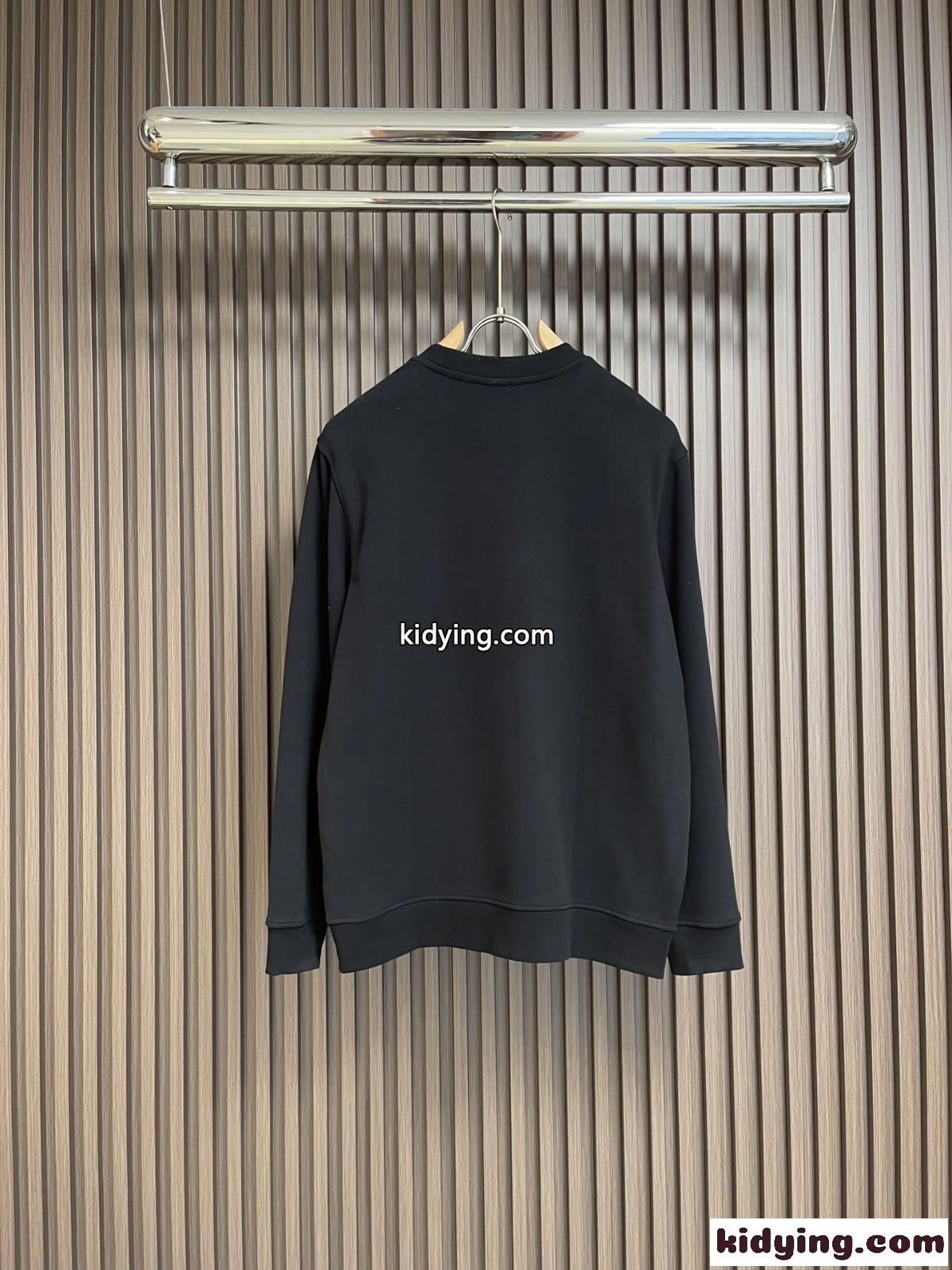 定番 カジュアル コットン スウェットシャツ プラダ Tシャツ コピー ブラック-0