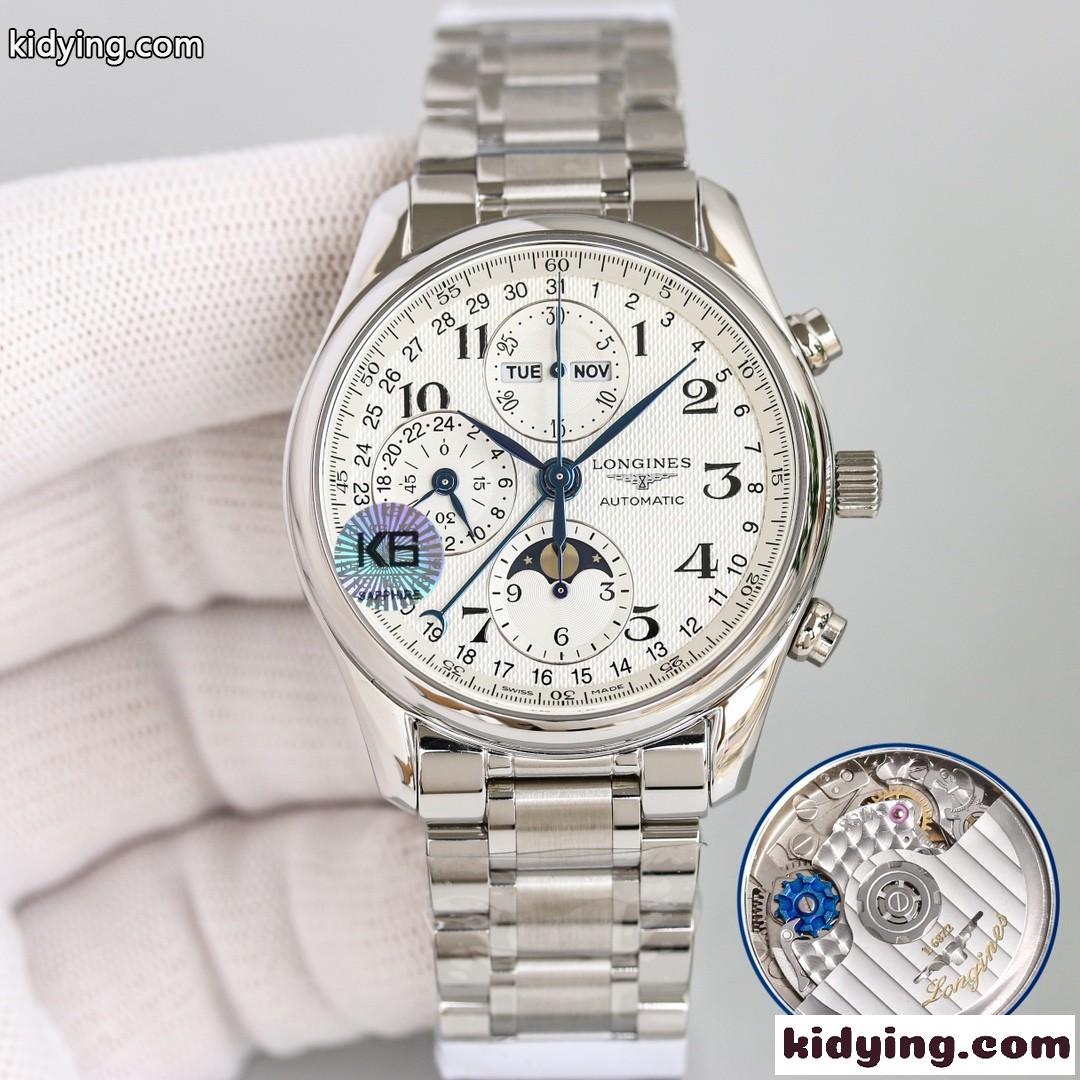 シンプル 上品 人気 ロンジン 時計 コピー 腕時計 40mm 日付表示-1