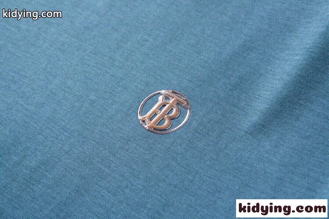 シンプル シルケット加工 快適 バーバリー Tシャツ コピー クルーネック 半袖 トップス-3