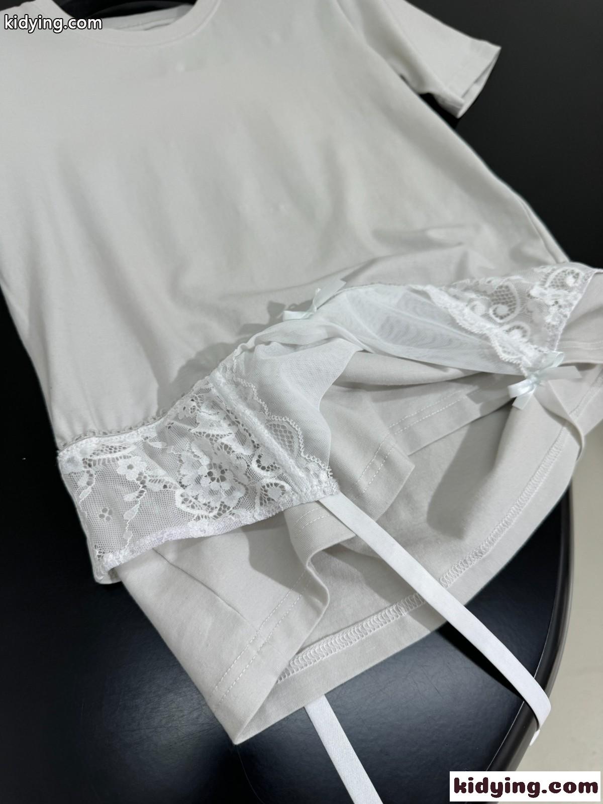 人気 オシャレ レディース LINGERIE Tシャツ バレンシアガ Tシャツ コピー ホワイト-3