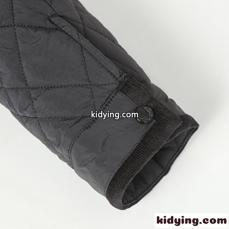 カジュアル 洗練された キルティングジャケット バーバリー ジャケット 偽物 ブラック-3