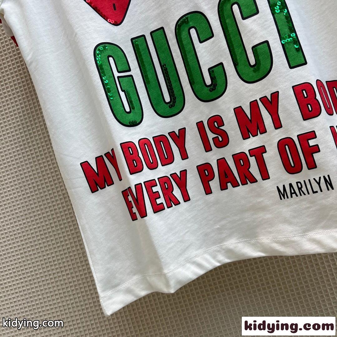Gucci x Harry Styles プリント バイカラー グッチ Tシャツ コピー 半袖 トップス ユニセックス-2